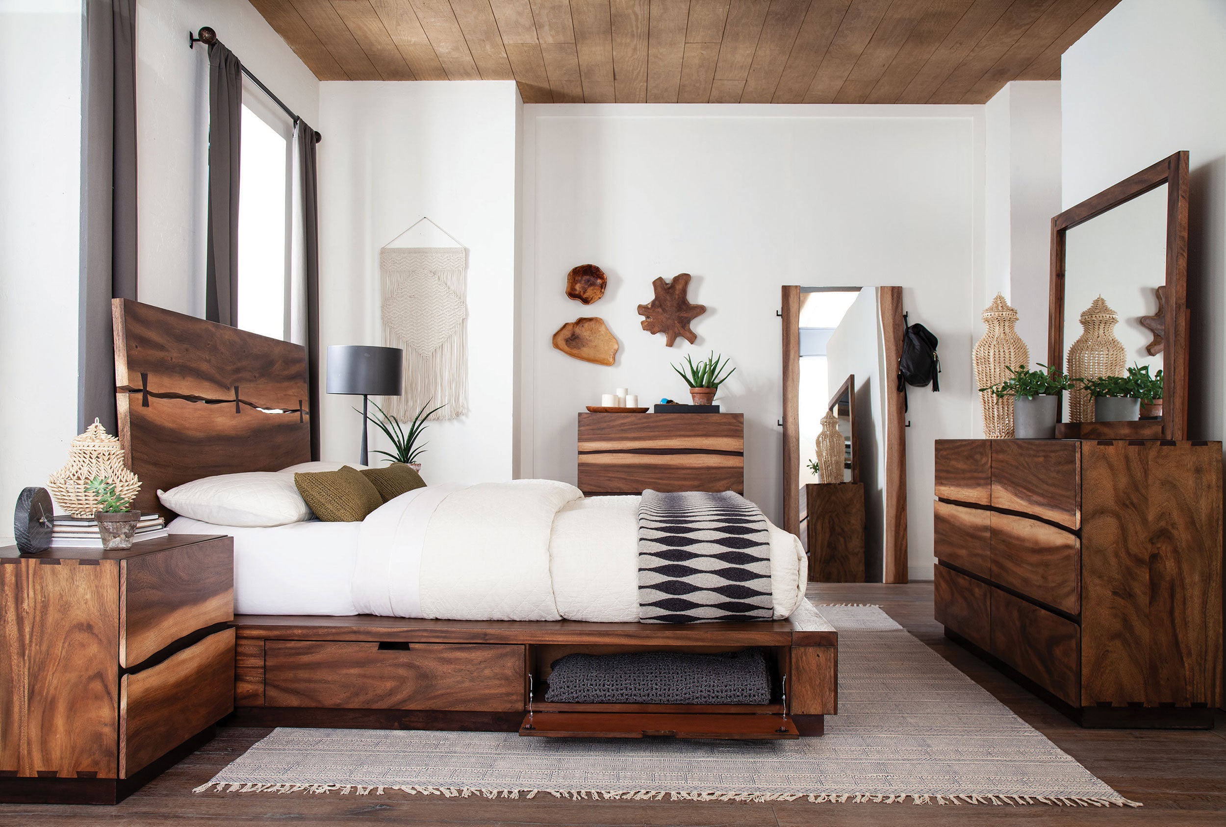 Winslow Wood Panel Storage Bed