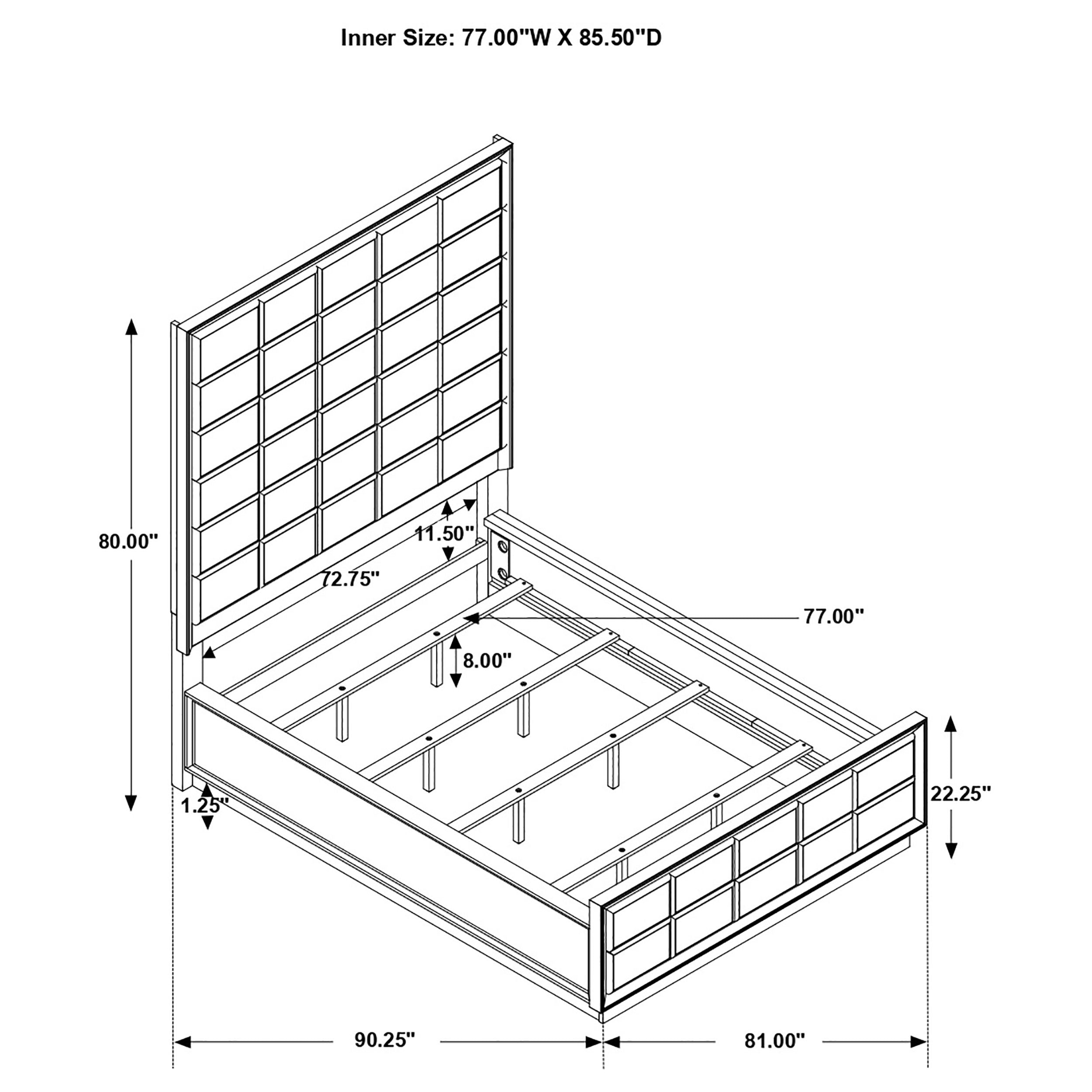 Durango Wood Panel Bed
