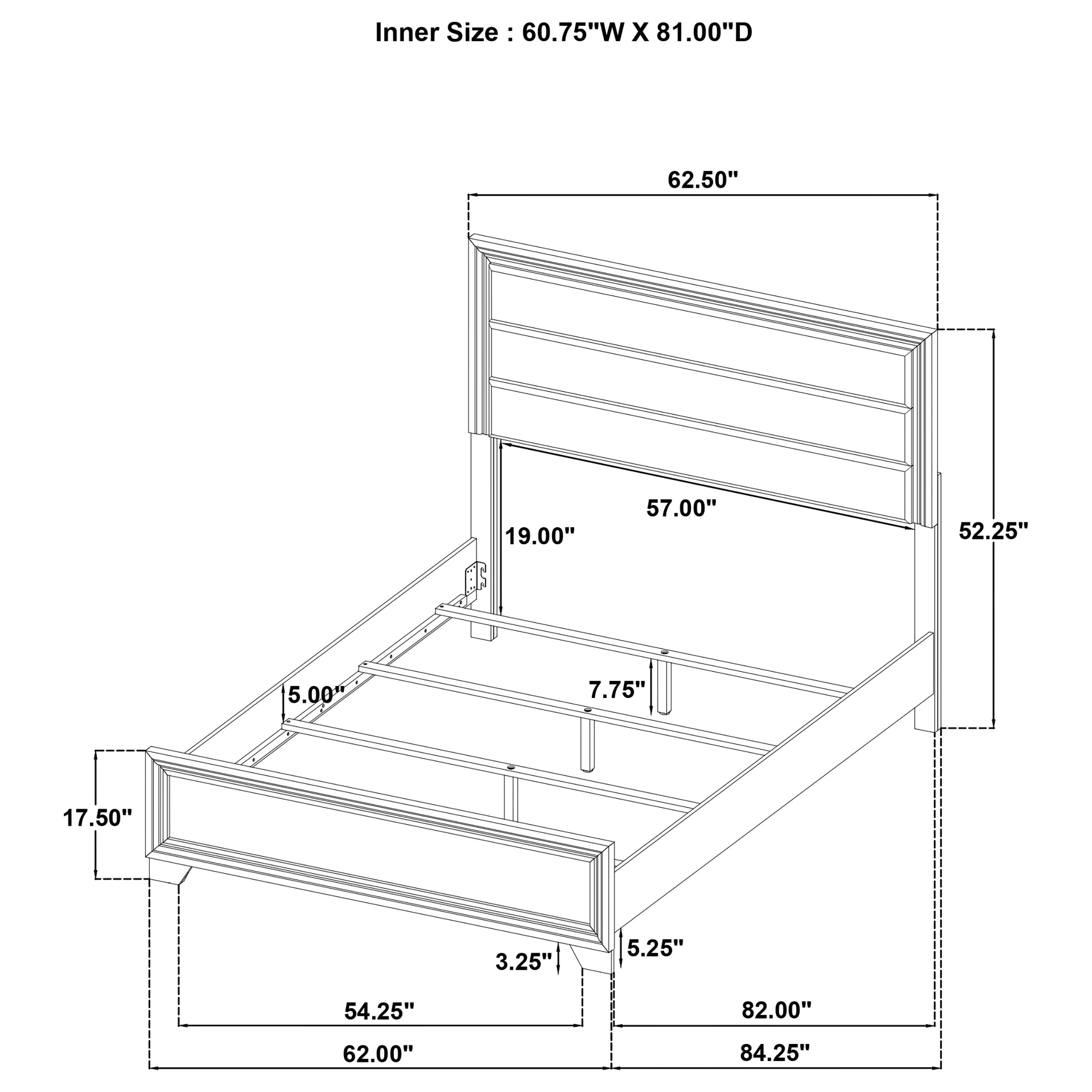 Wright Wood Panel Bed