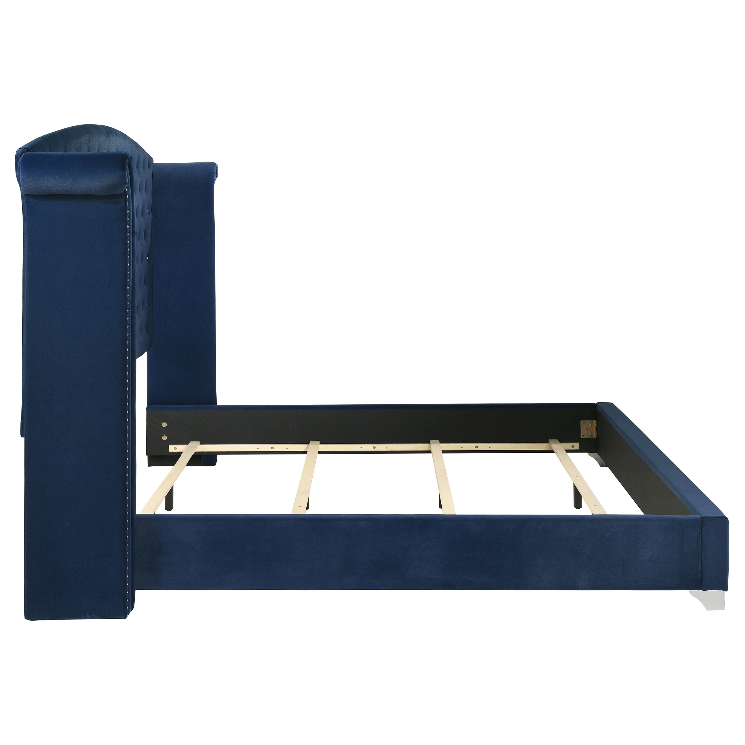Melody Upholstered Wingback Bed