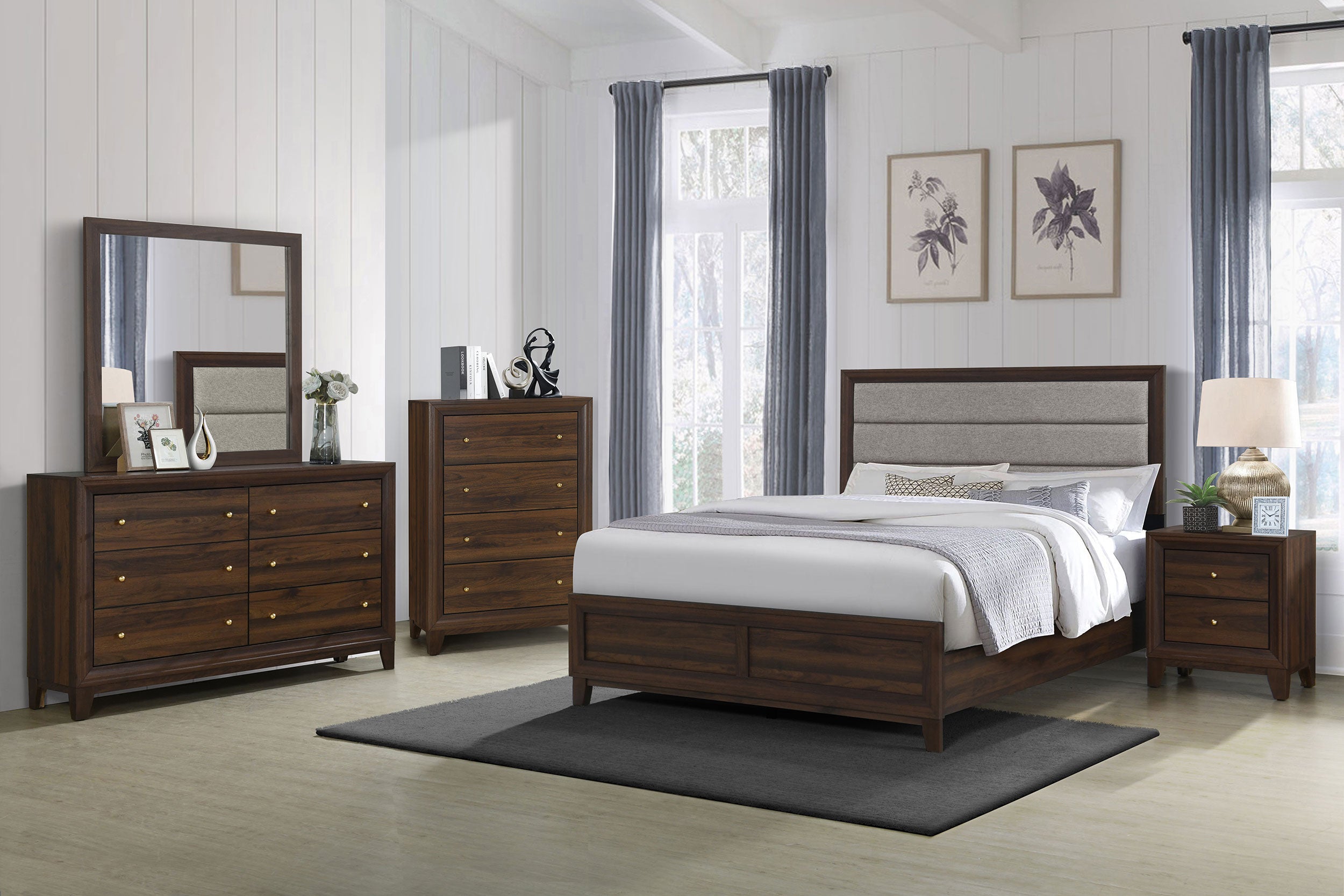 Welsley Wood Panel Bed