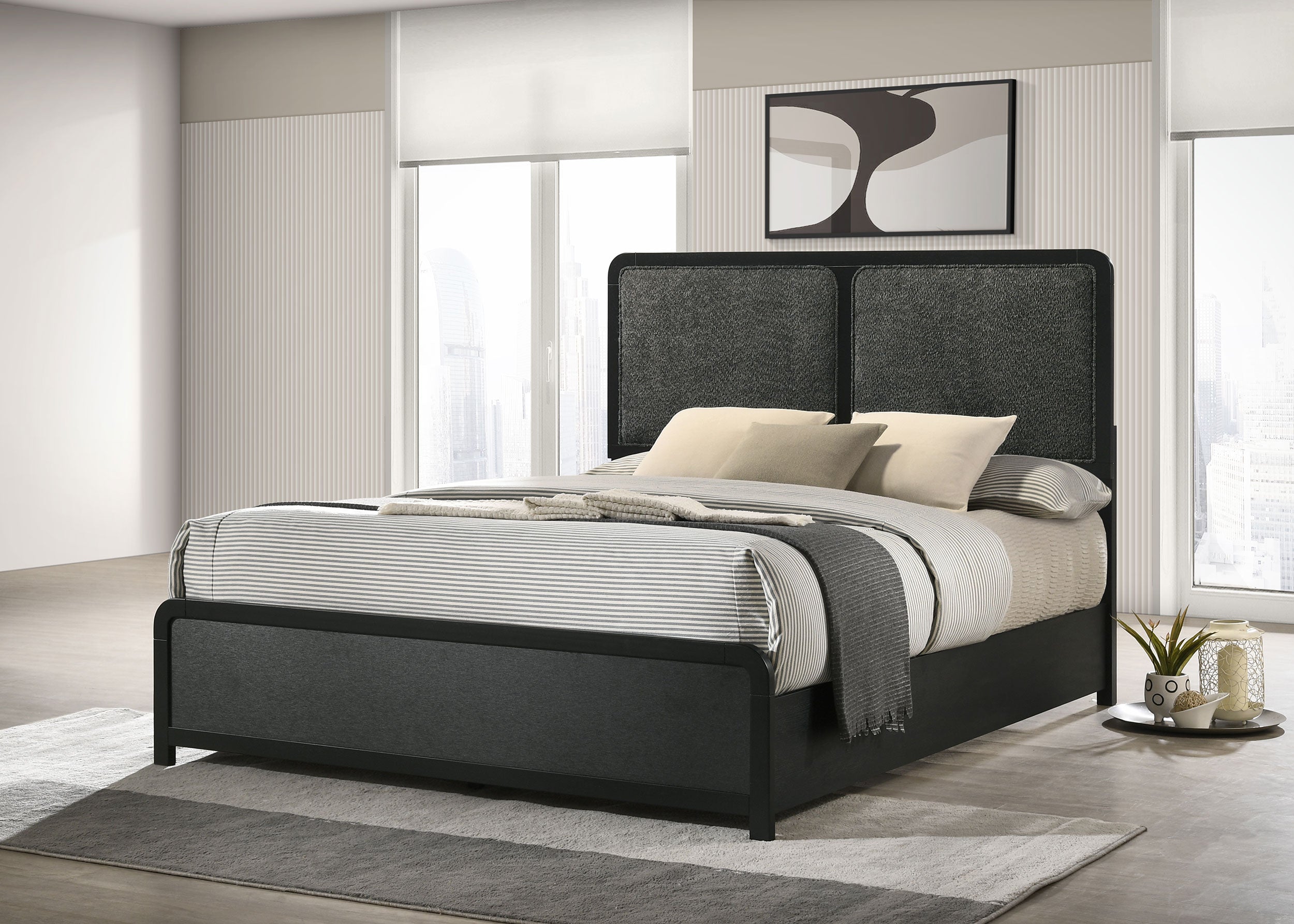 Cavelle Wood Panel Bed