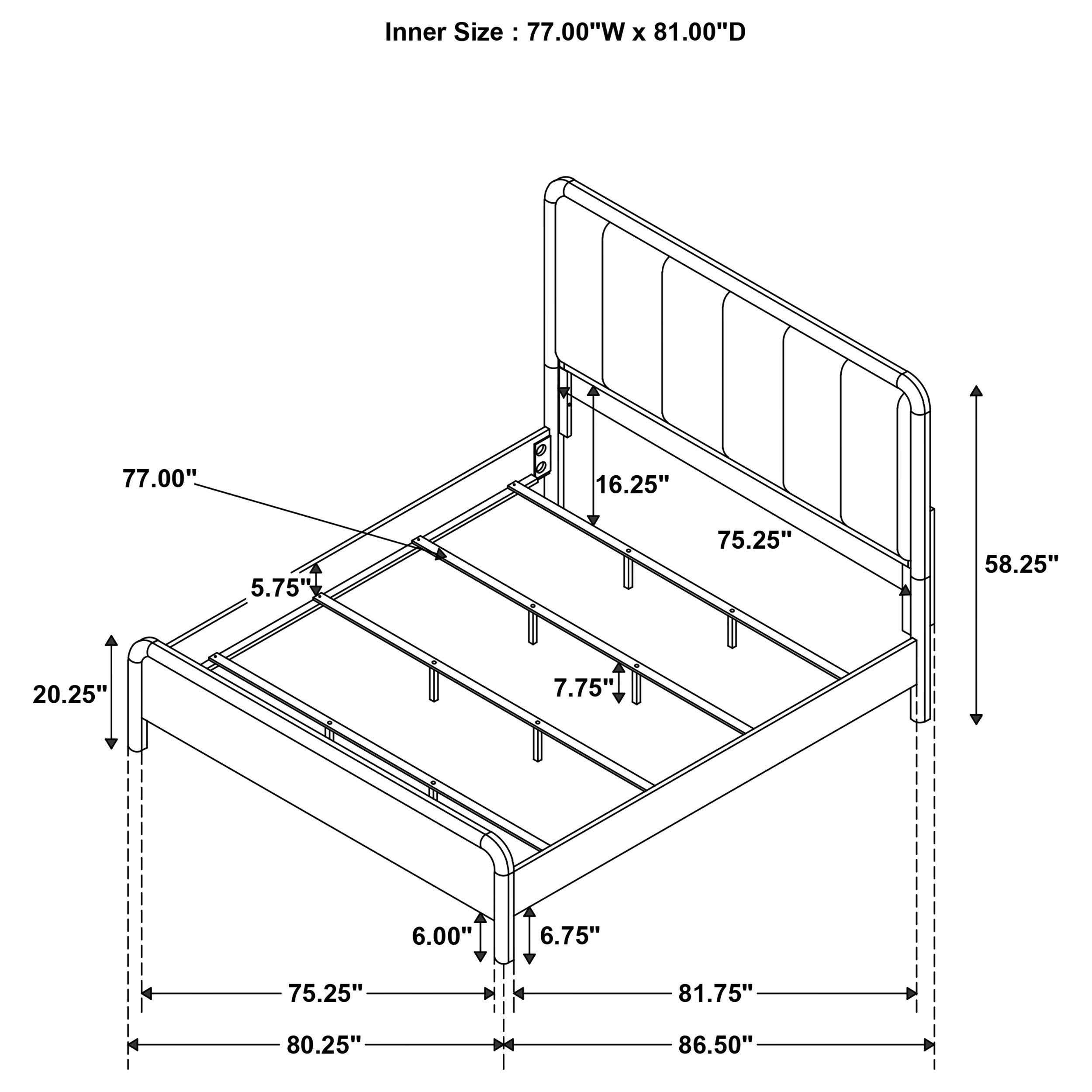Amsbury Wood Panel Bed