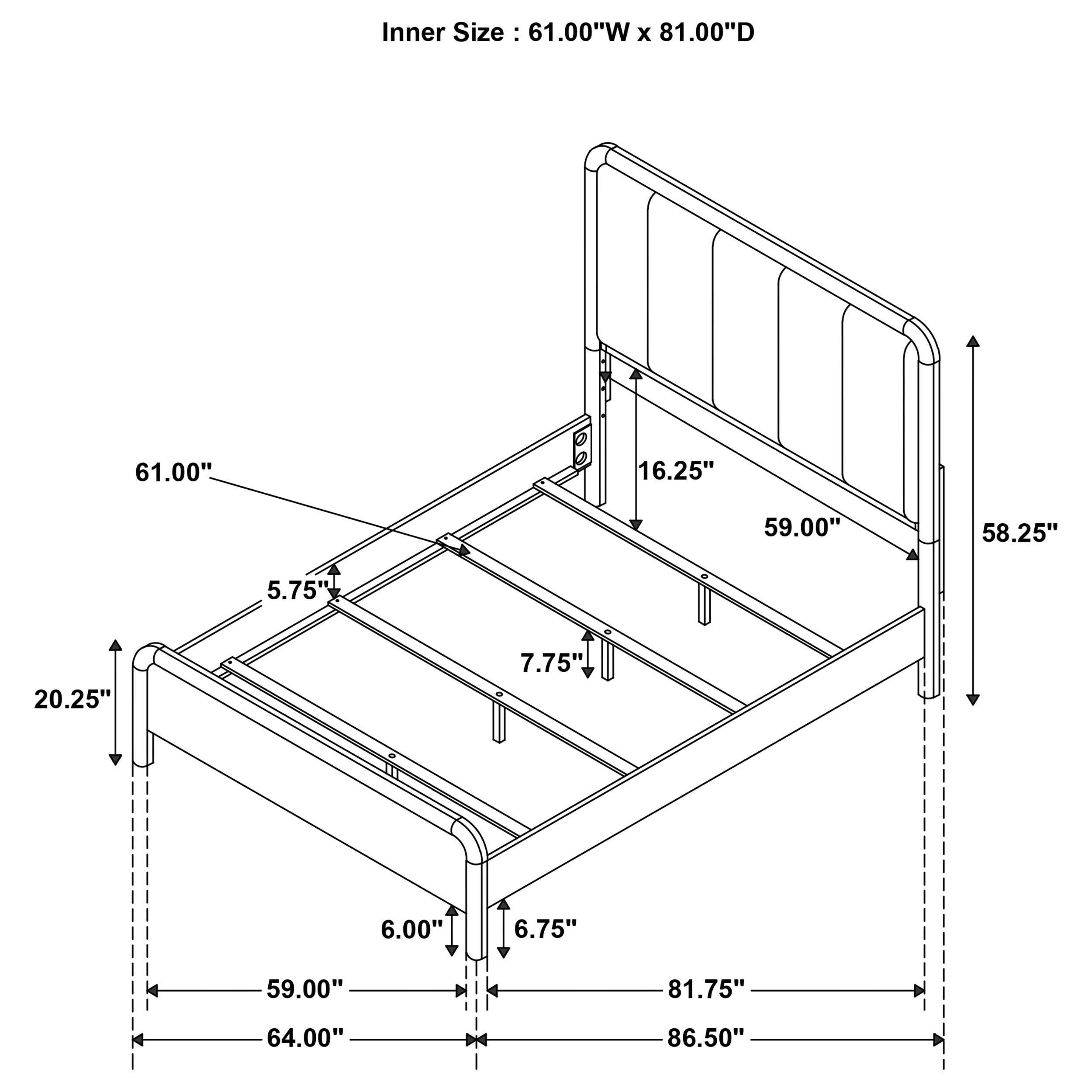 Amsbury Wood Panel Bed