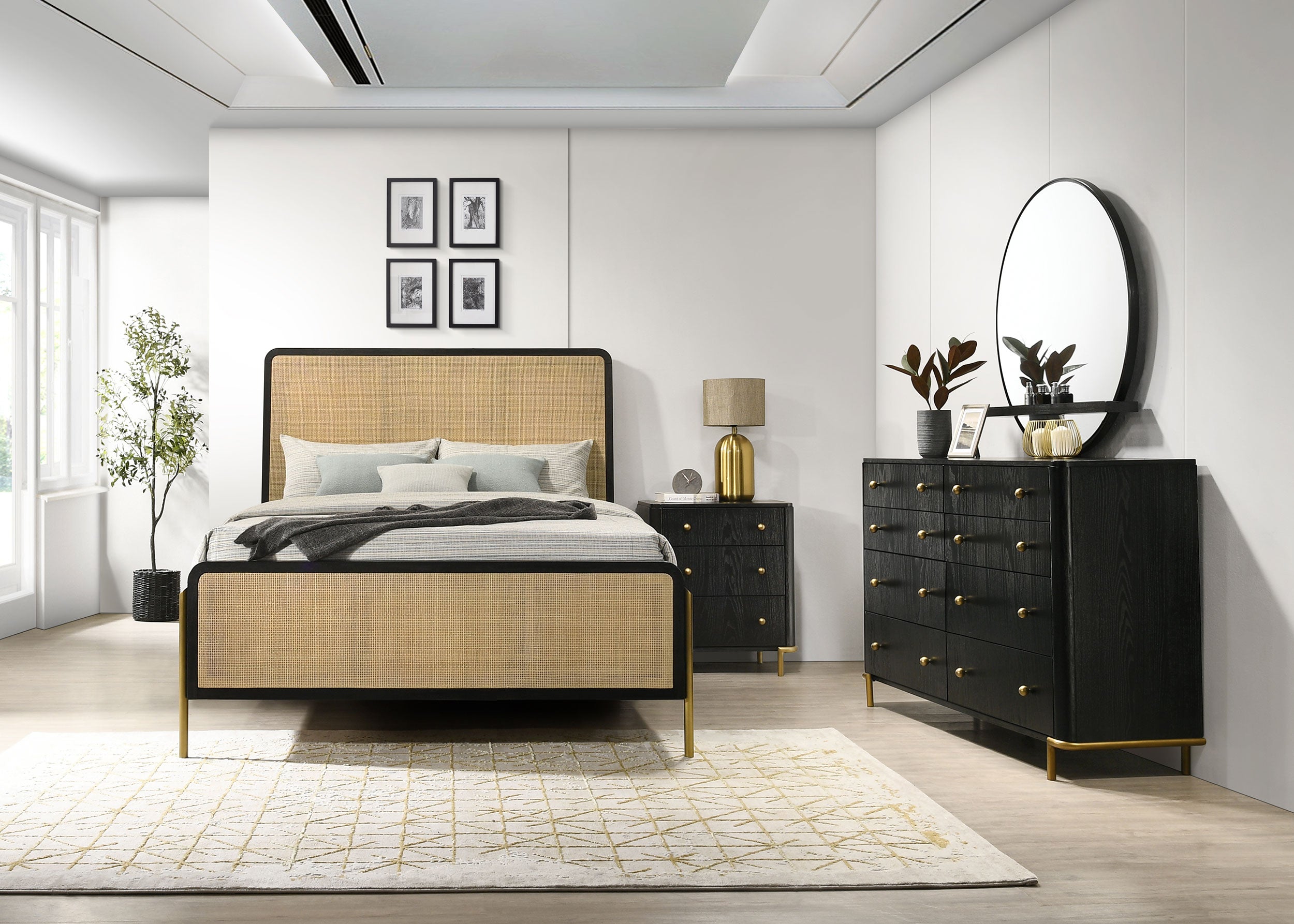 Arini Bedroom Set (Cane Bed)