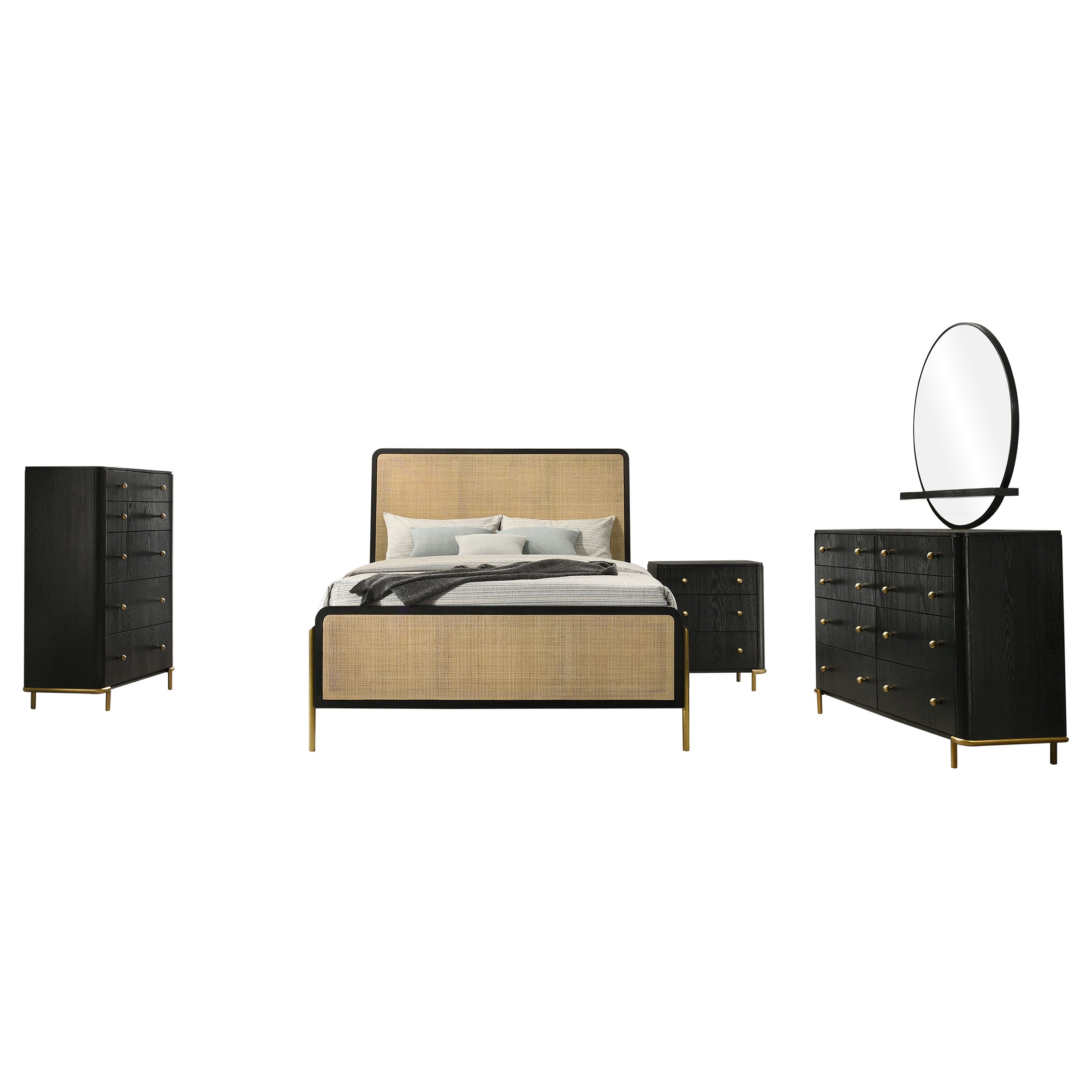 Arini Bedroom Set (Cane Bed)