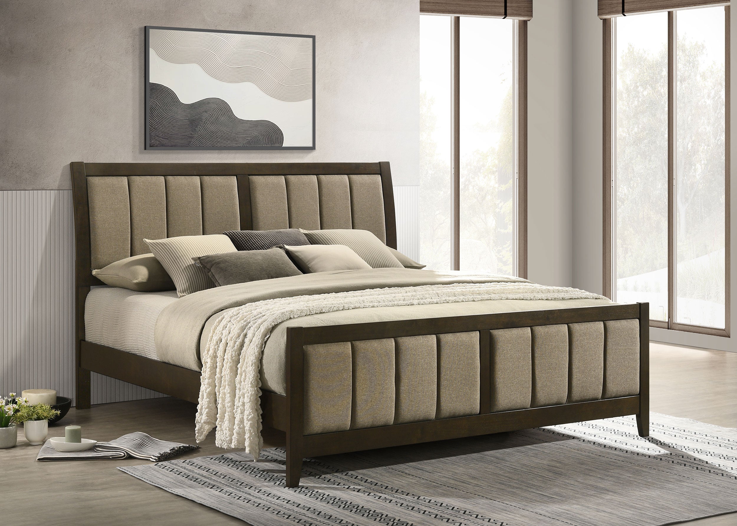 Wilkes Wood Panel Bed