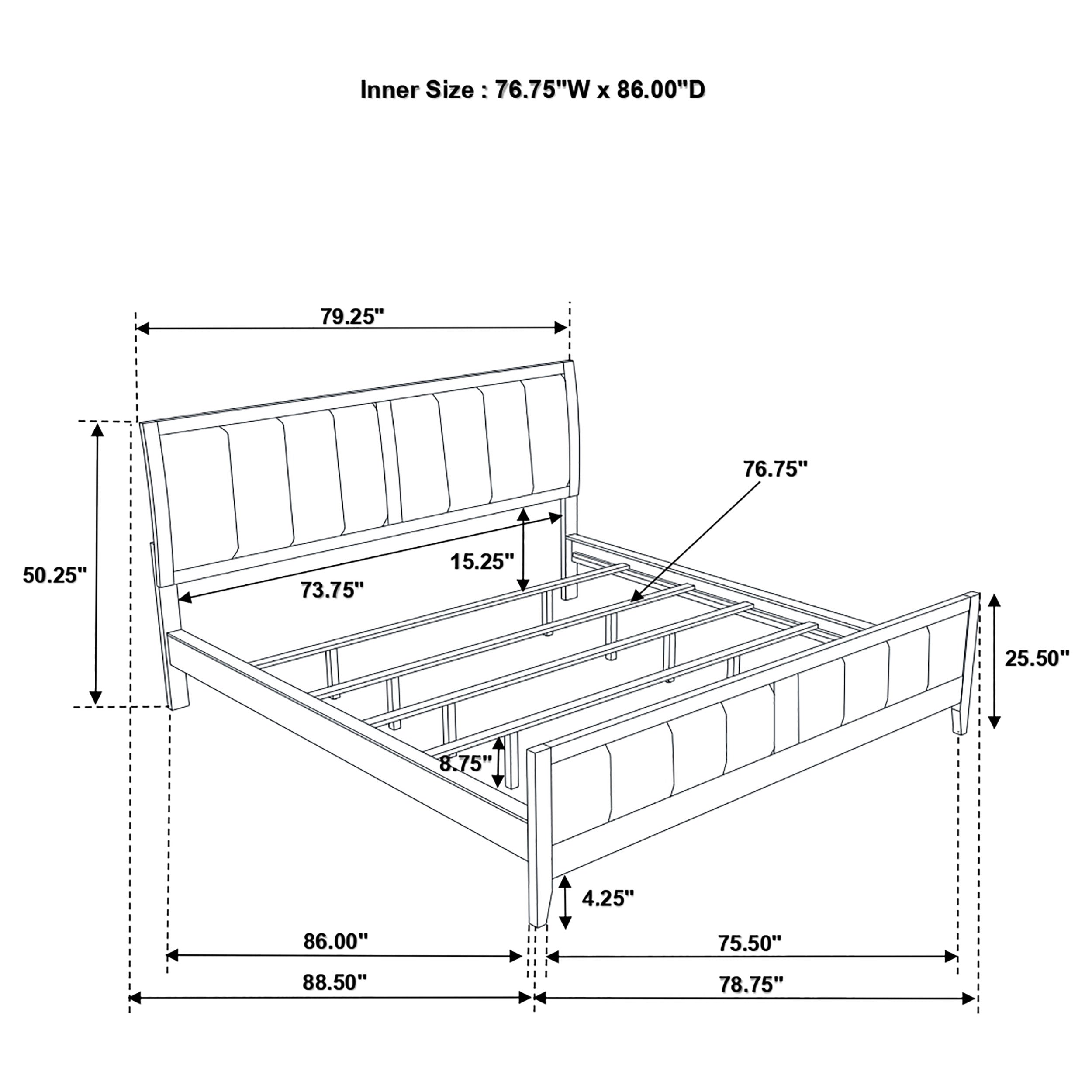Wilkes Wood Panel Bed