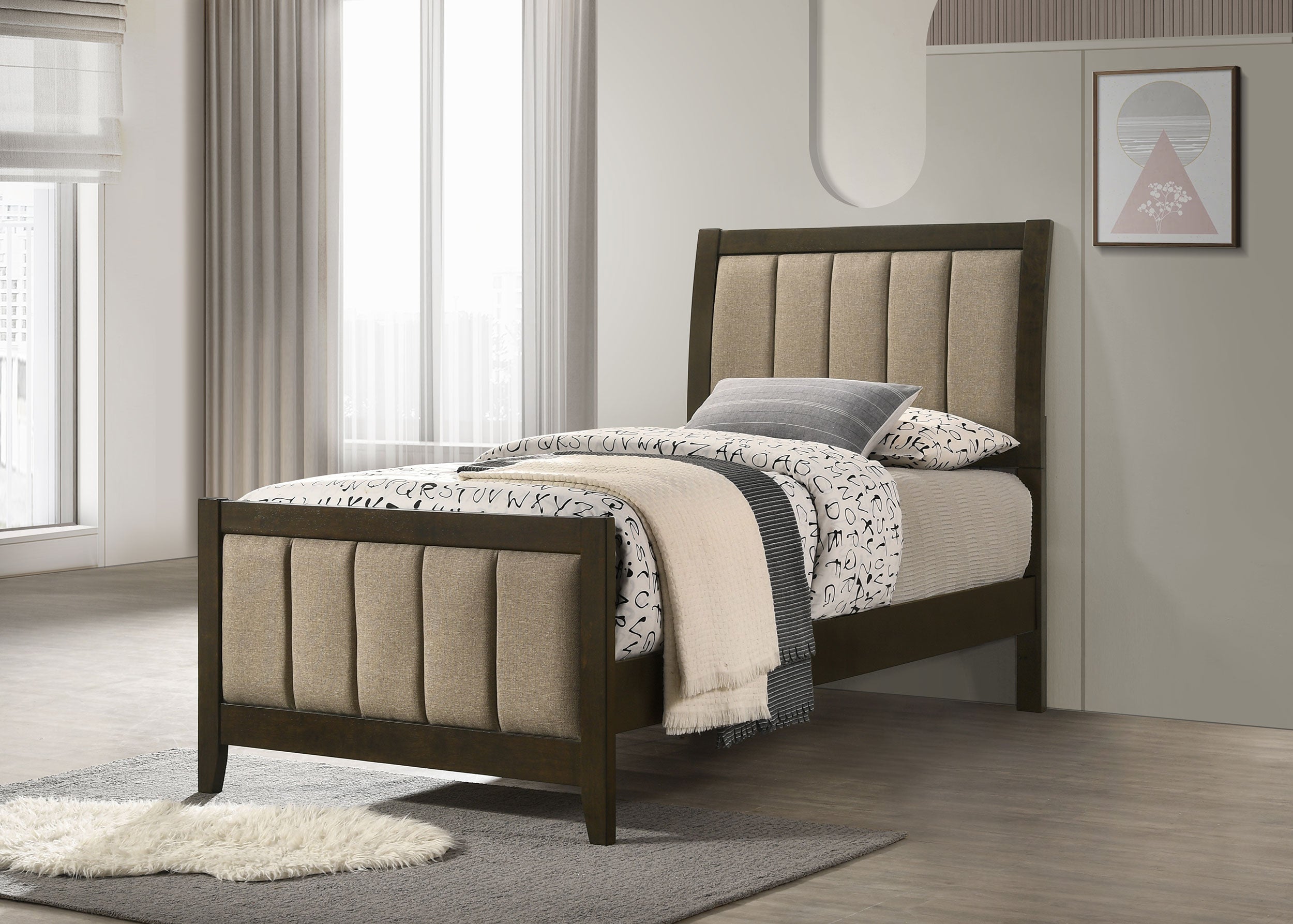 Wilkes Wood Panel Bed