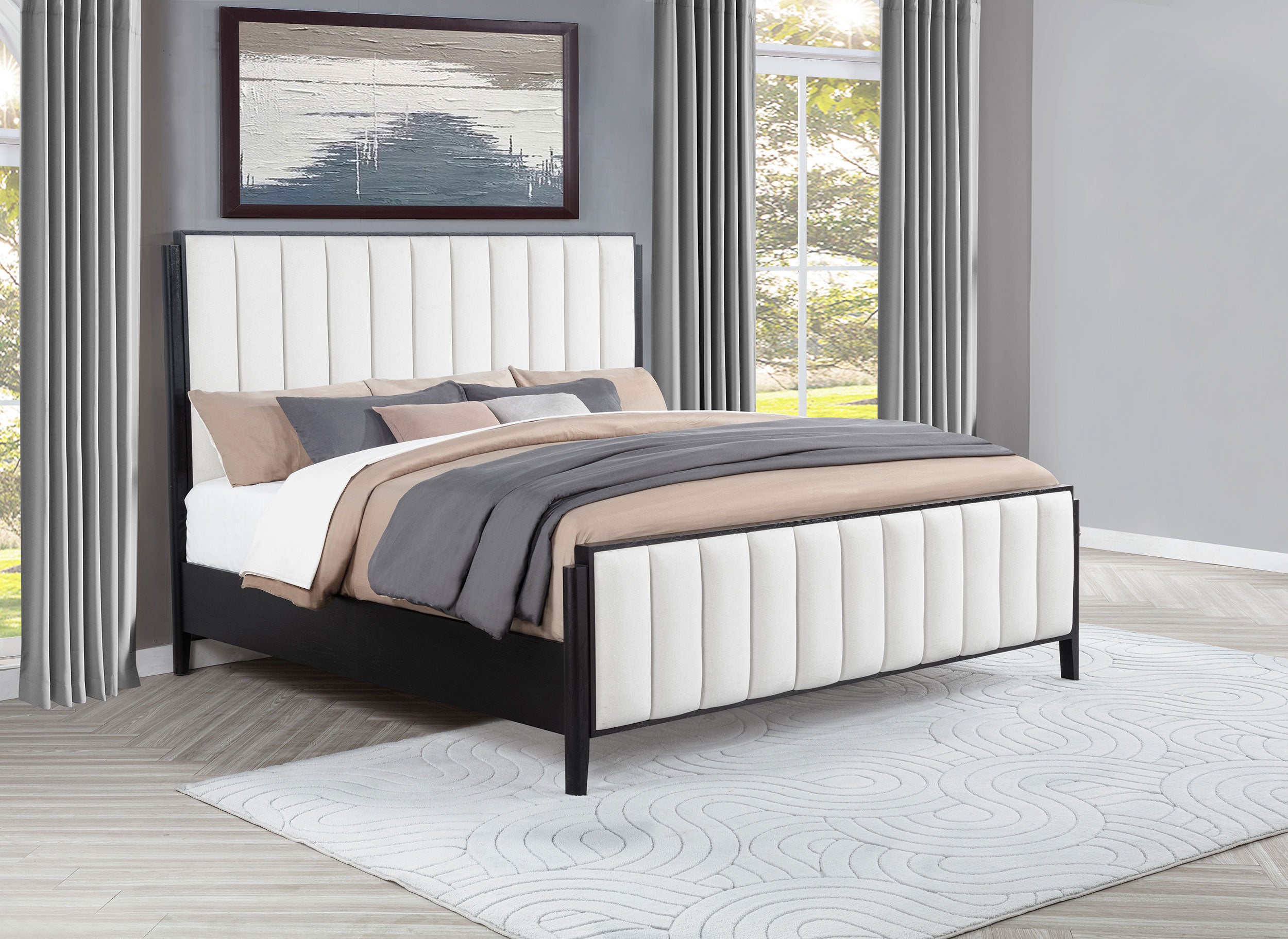 Brookmead Upholstered Panel Bed