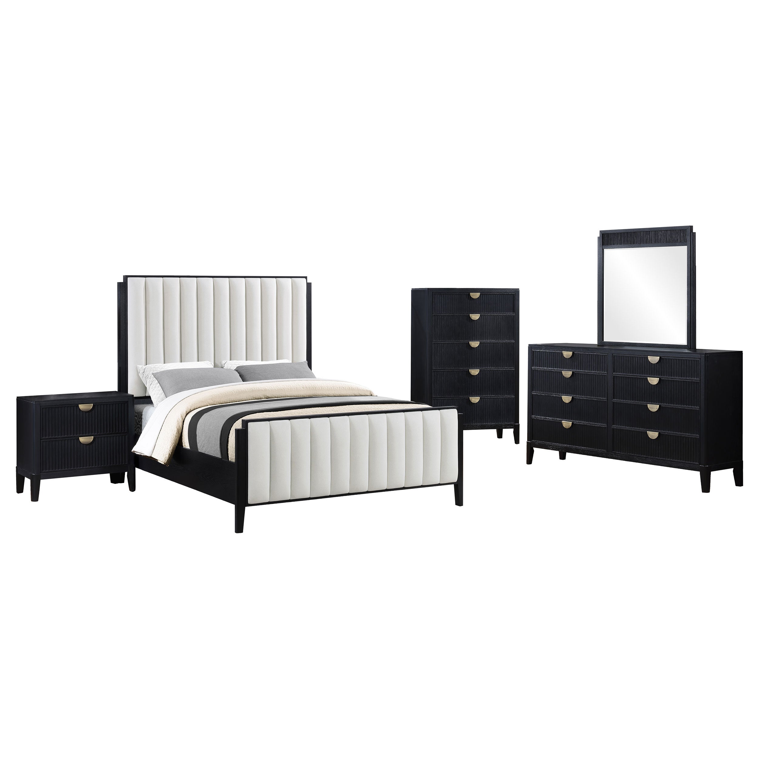 Brookmead Bedroom Set (Upholstered Bed)