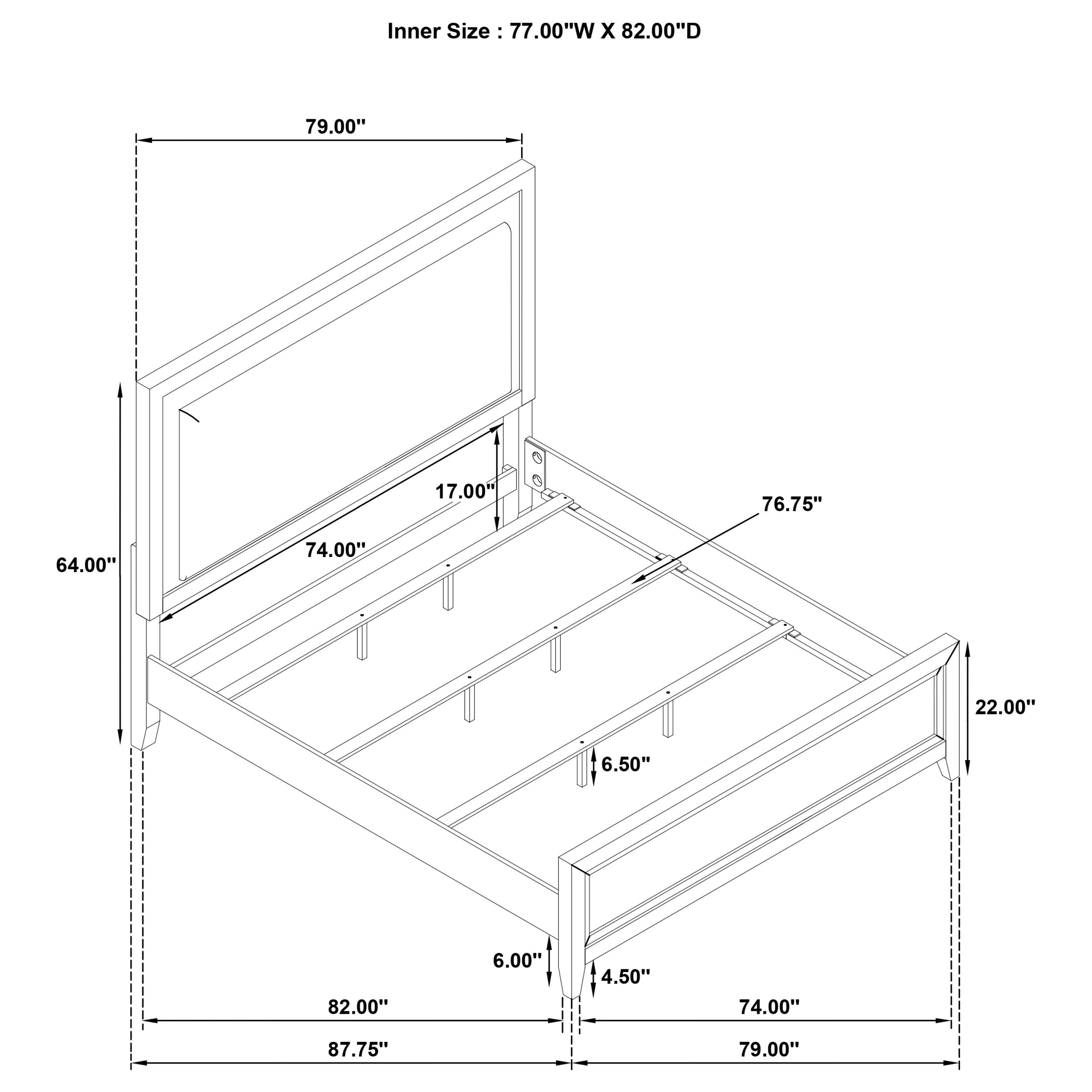 Marielle Wood Panel Bed