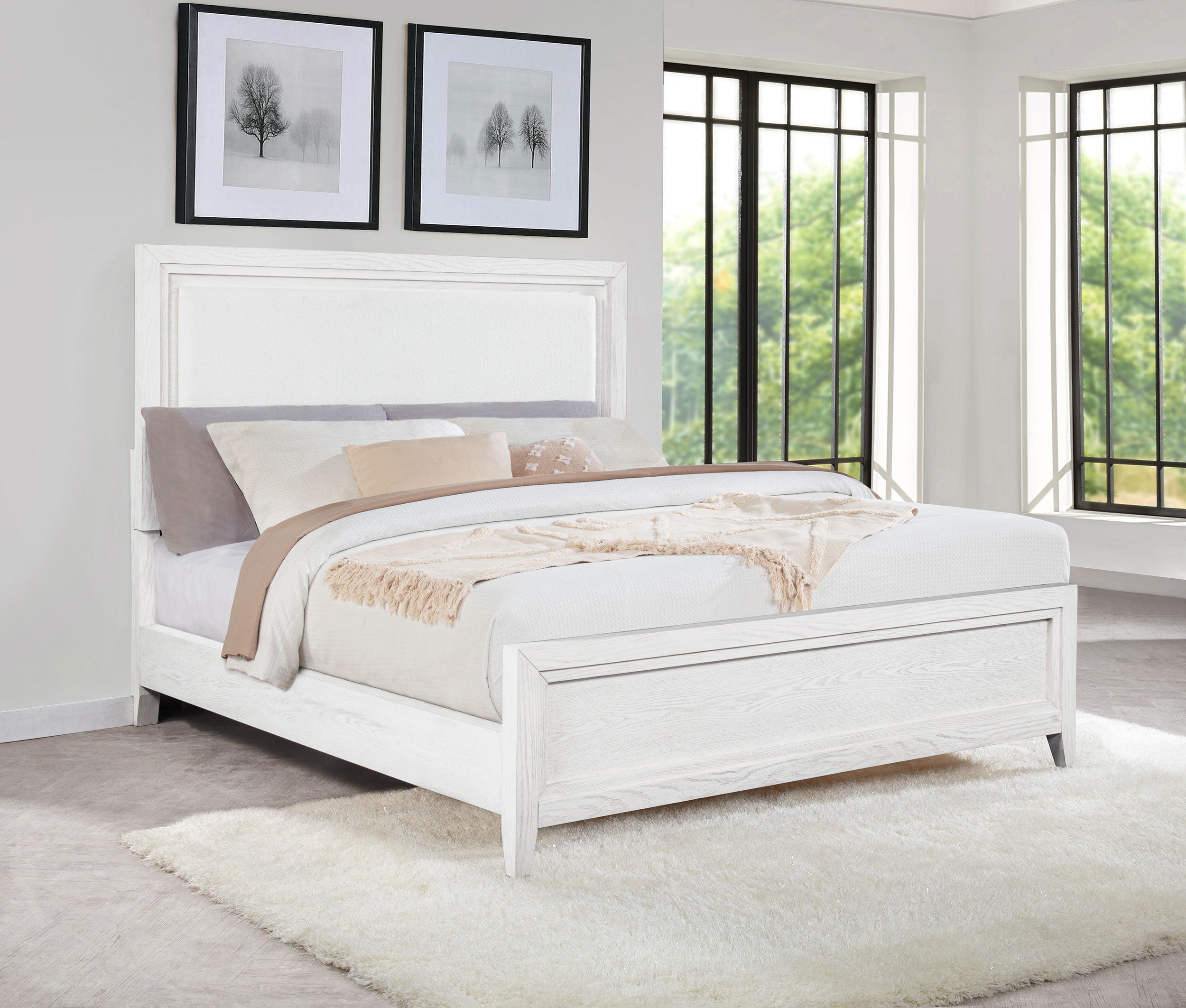 Marielle Wood Panel Bed