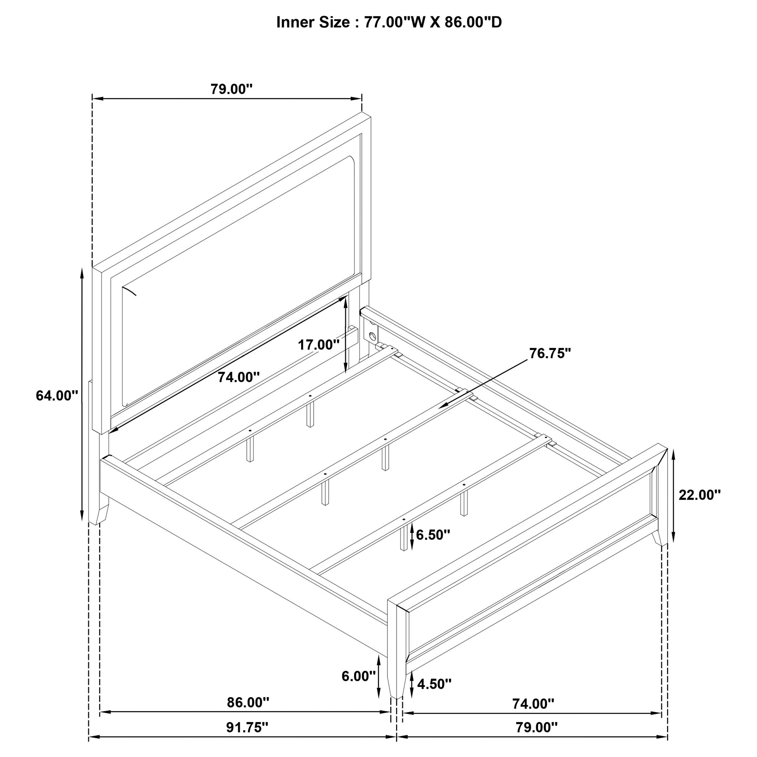 Marielle Wood Panel Bed