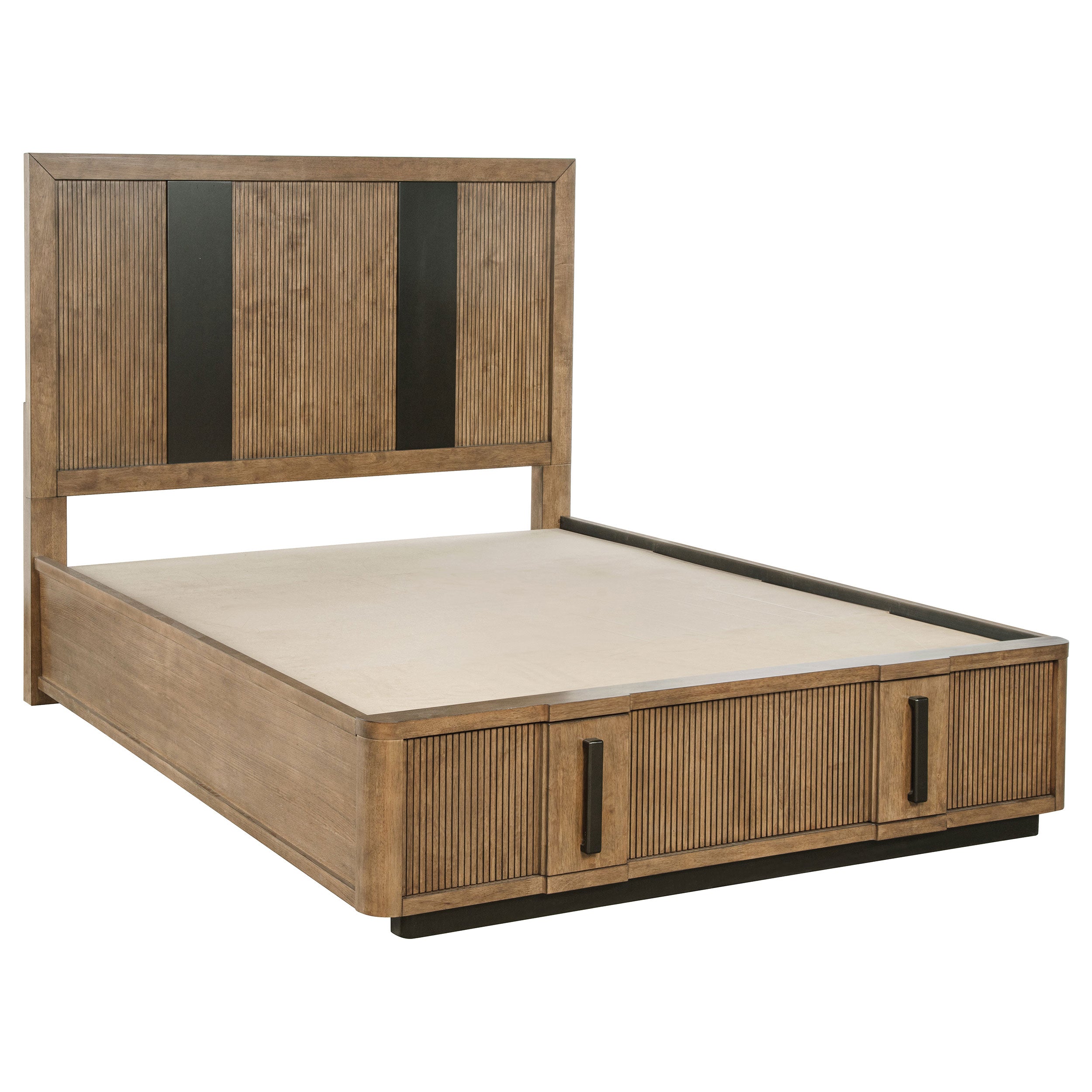 Terrace Wood Panel Storage Bed