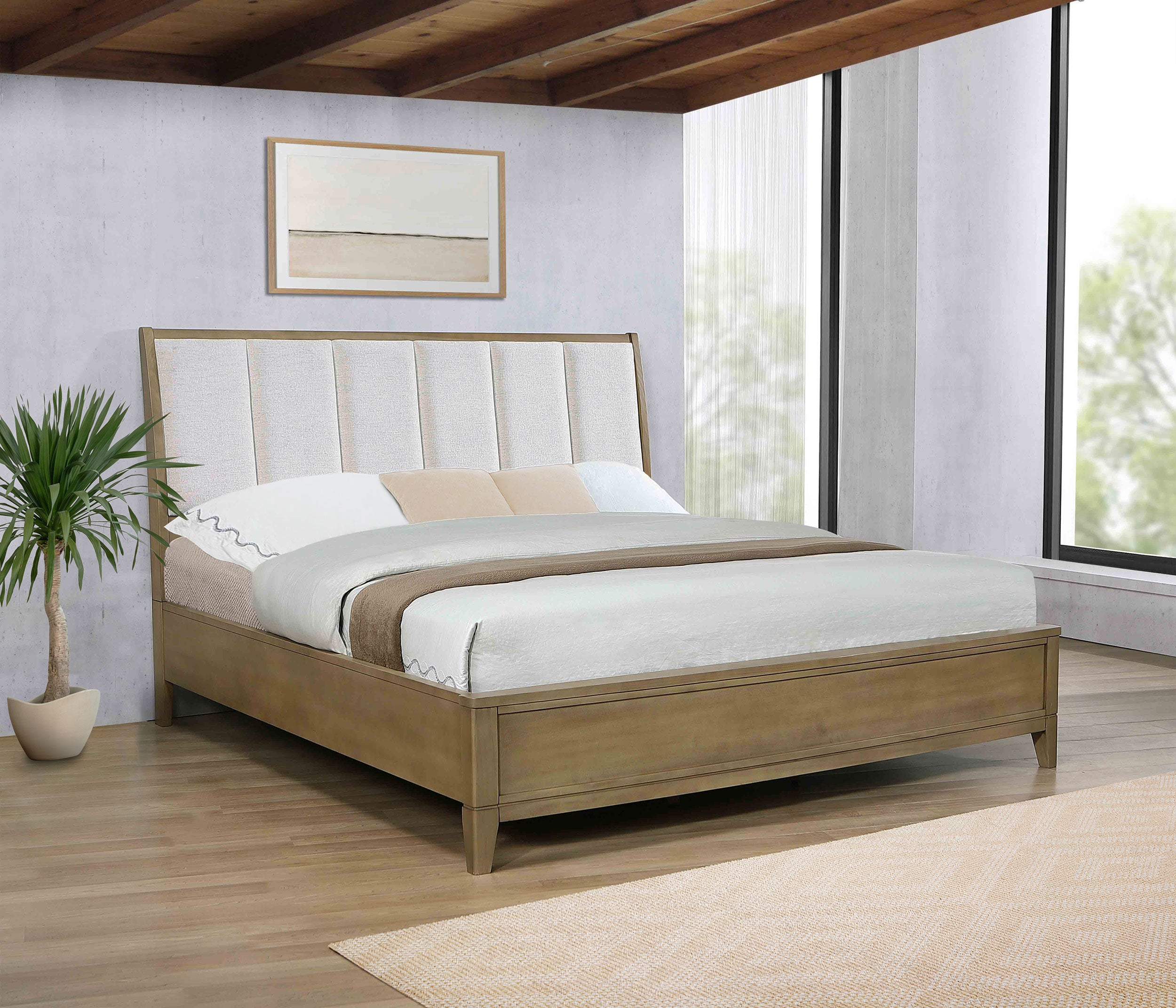 Granada Wood Panel Bed