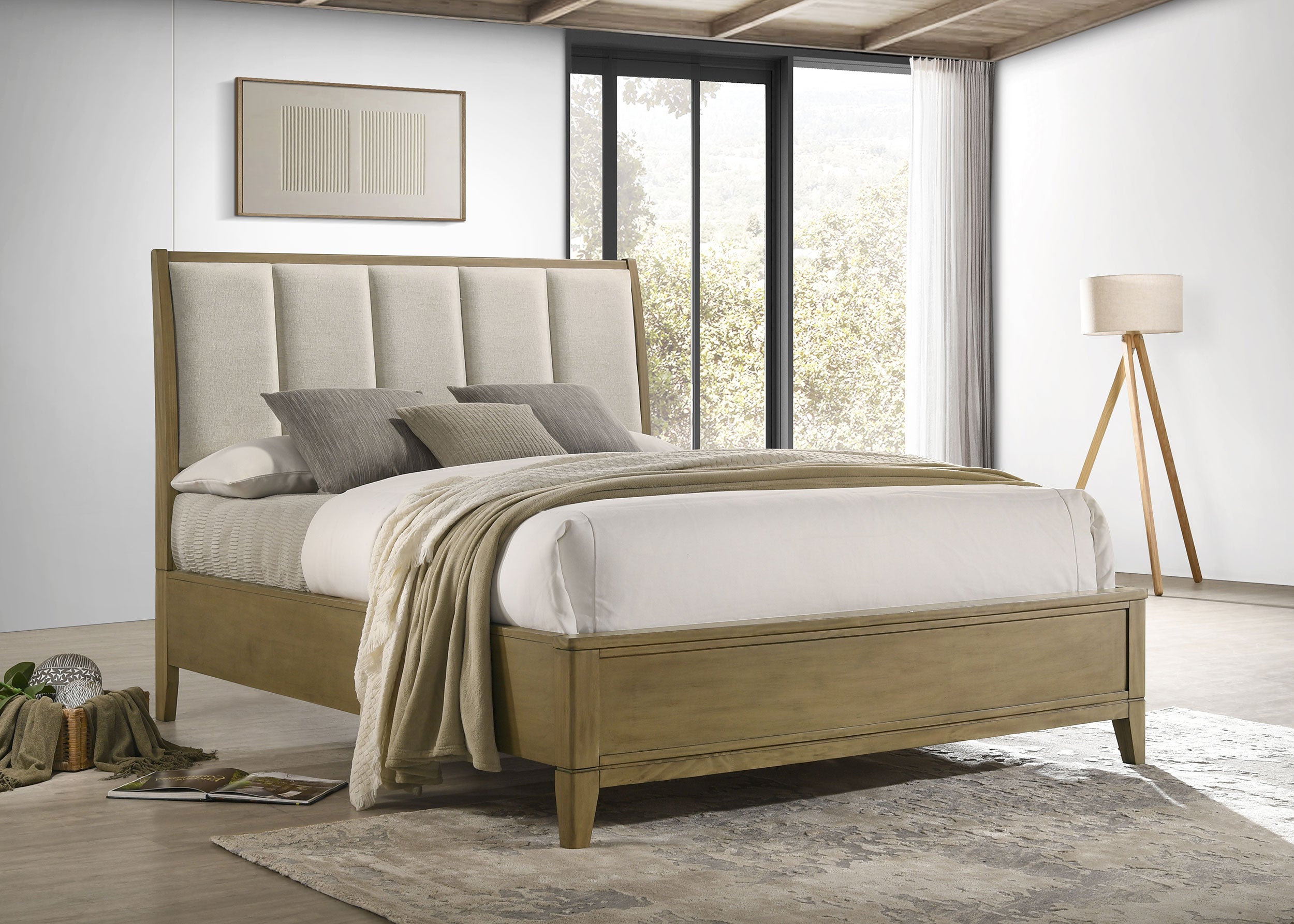 Granada Wood Panel Bed