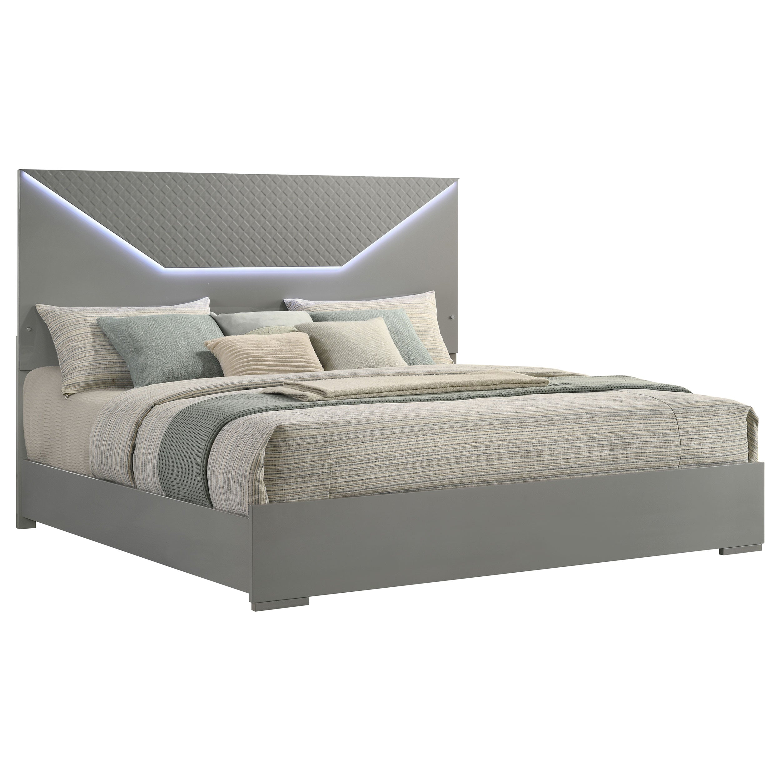 Ives Wood LED Panel Bed