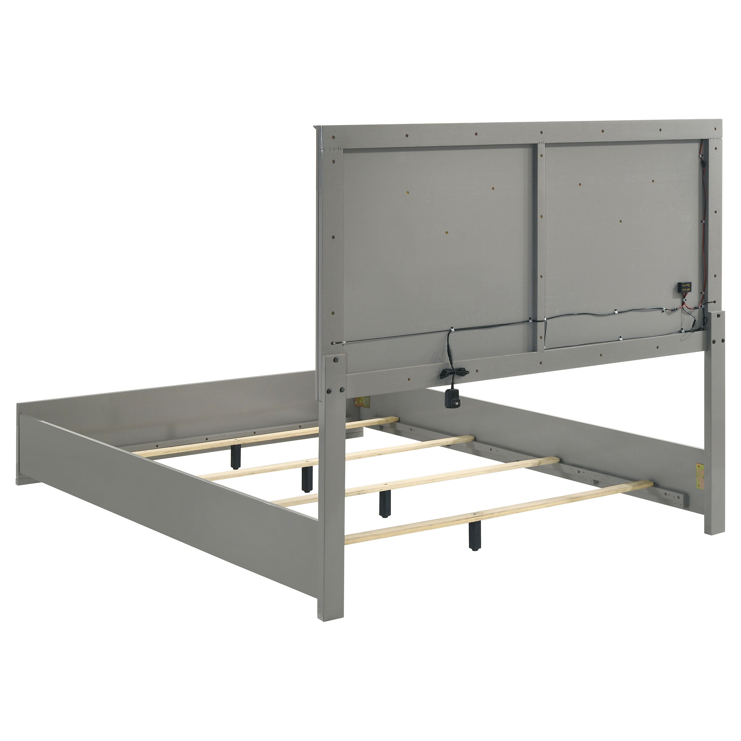 Ives Wood LED Panel Bed
