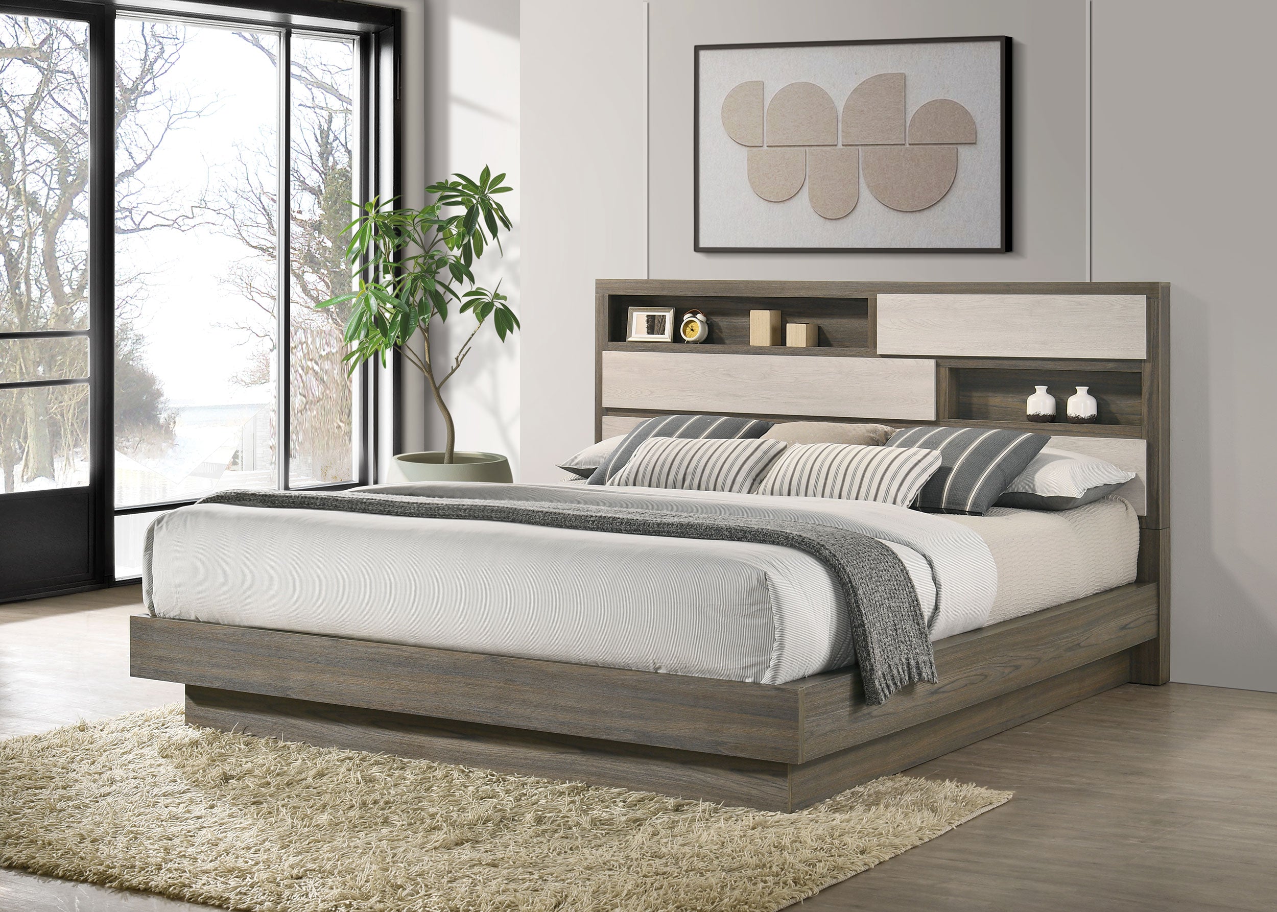 Fenwick Wood Bookcase Bed