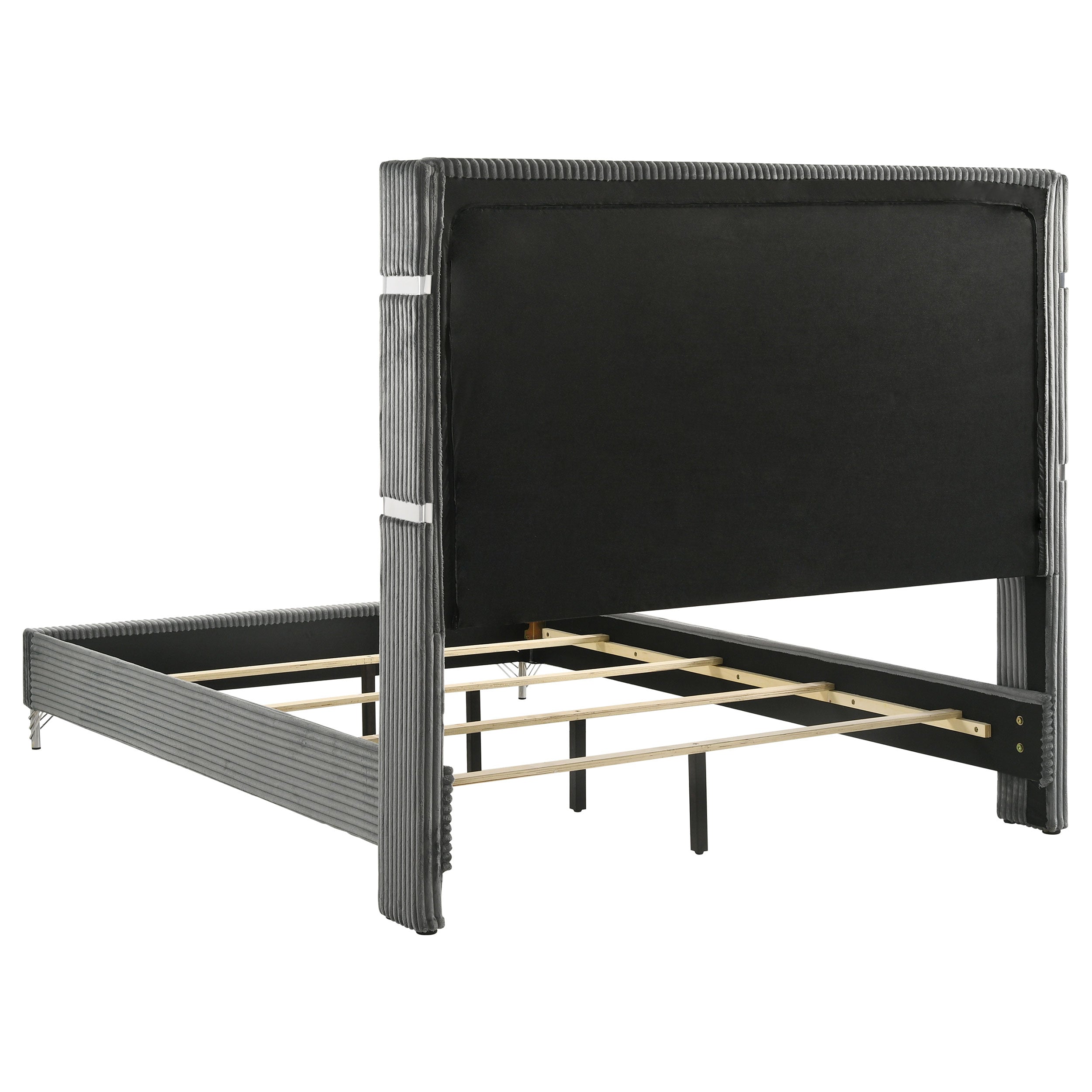 Lucia Upholstered Wingback Bed