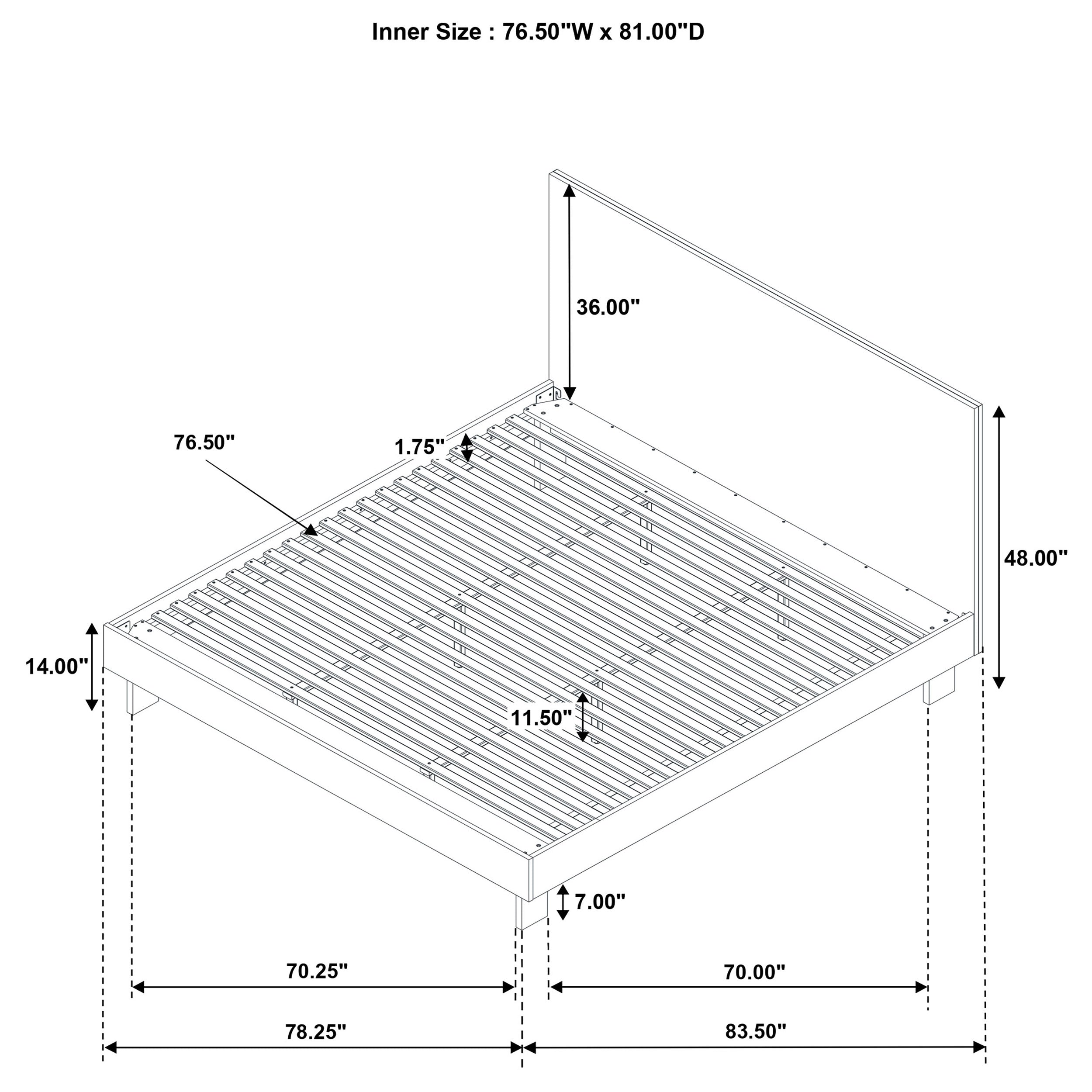 Glenwood Wood Panel Bed