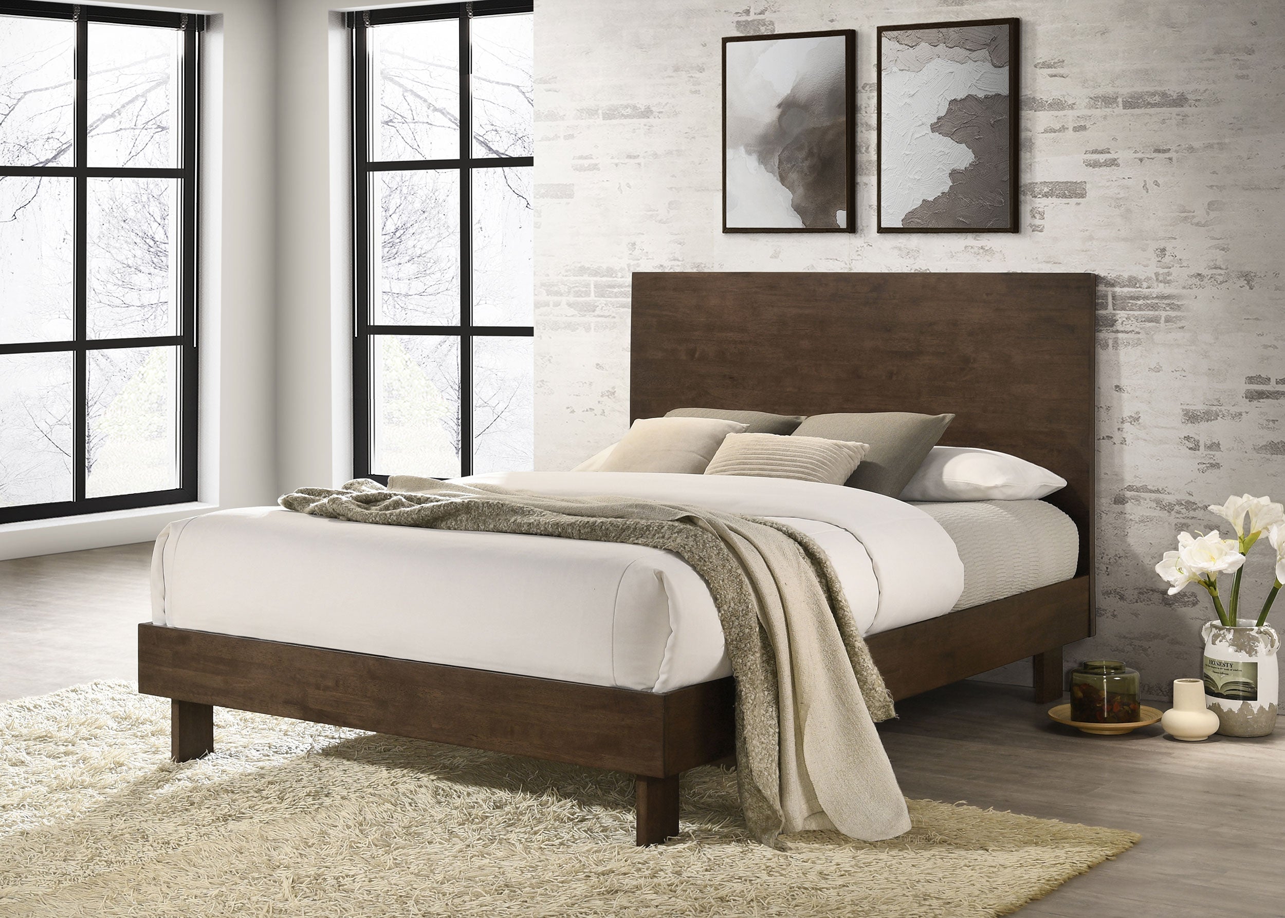 Glenwood Wood Panel Bed