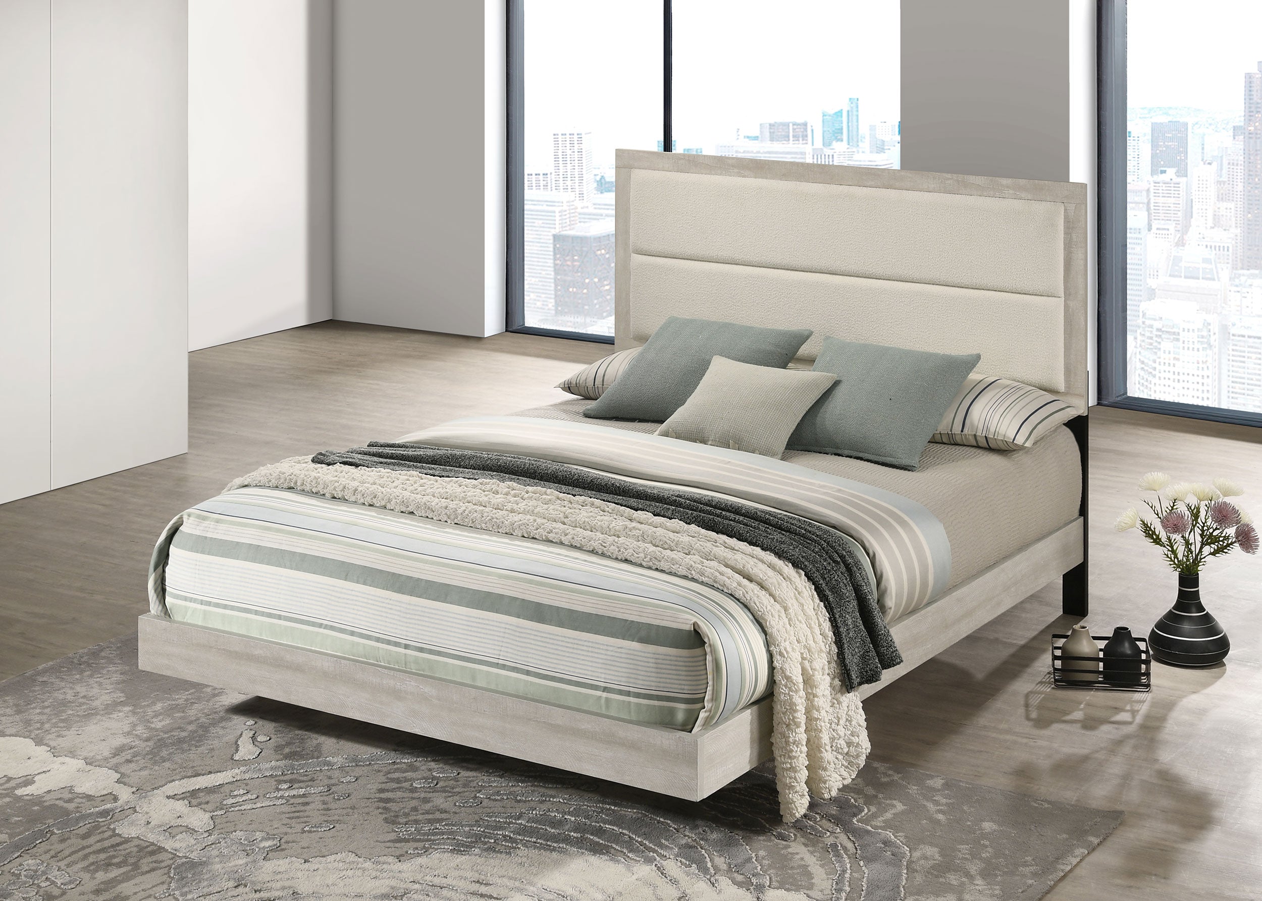 Trenton Wood Panel Bed