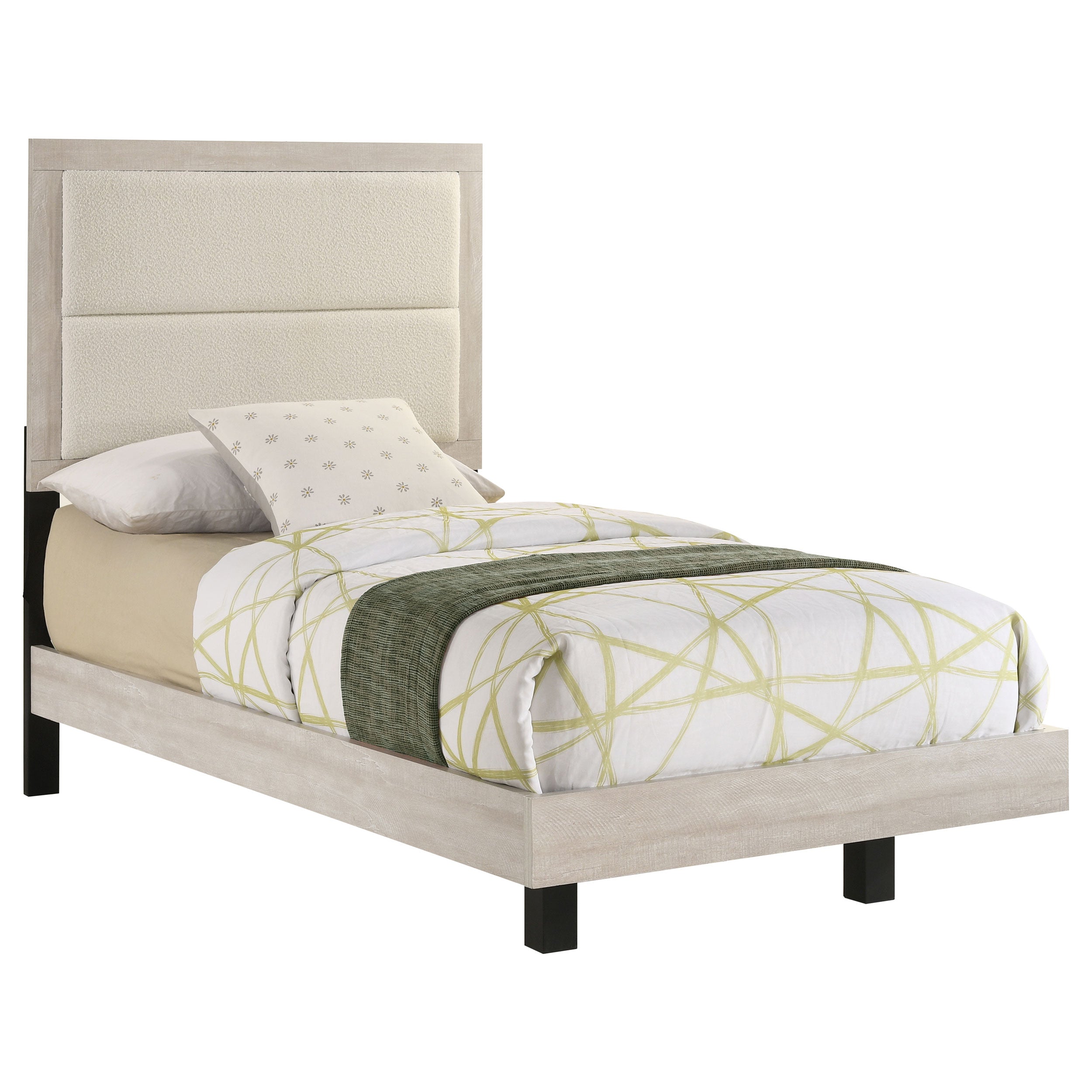 Trenton Wood Panel Bed - Twin