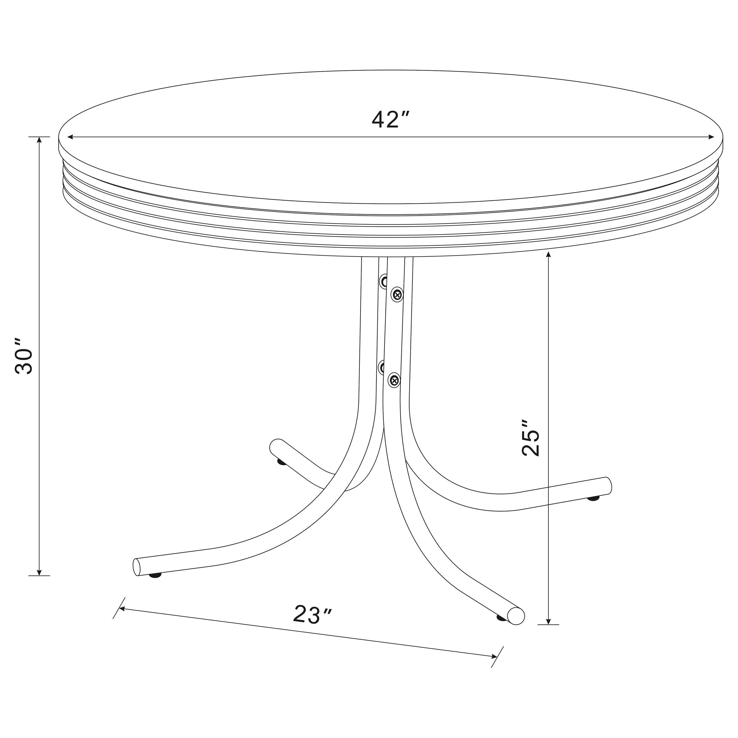 Retro Round Dining Table