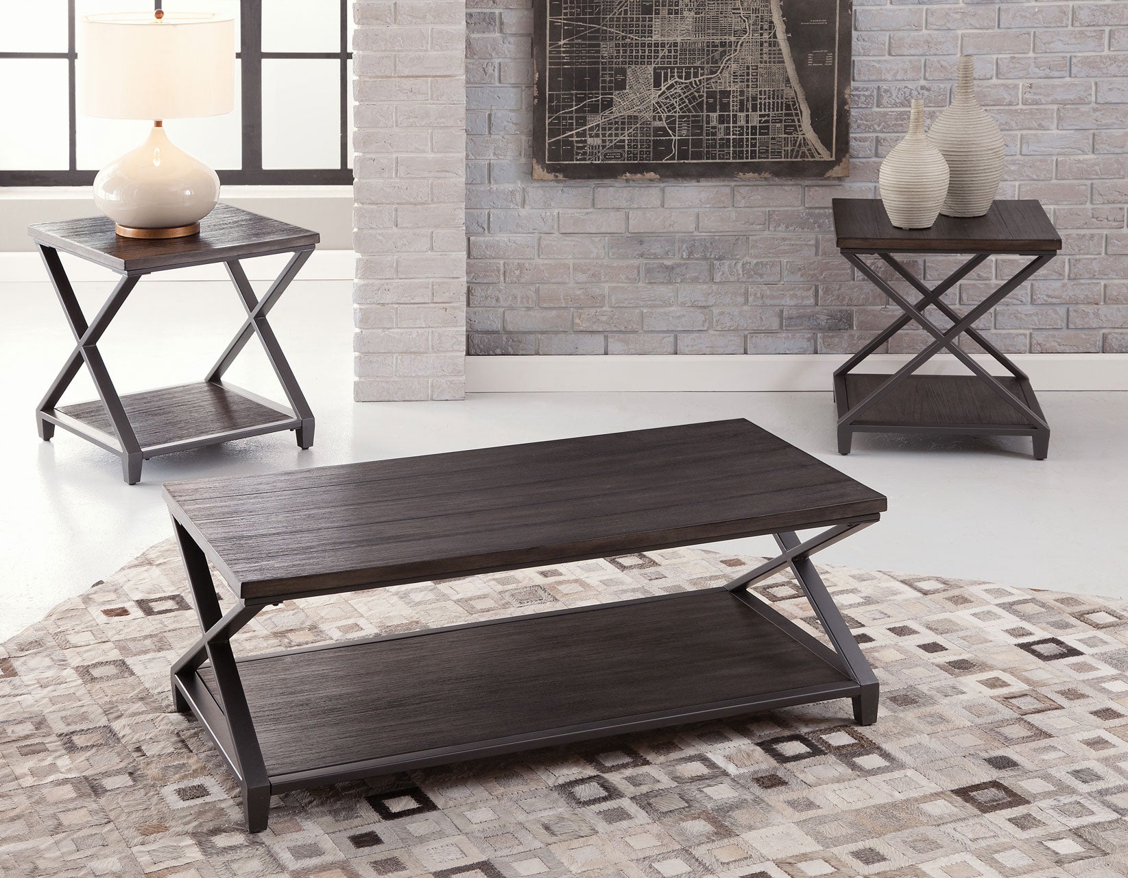 Steve Silver Co. Alex Rectangular Cocktail Table with Shelf