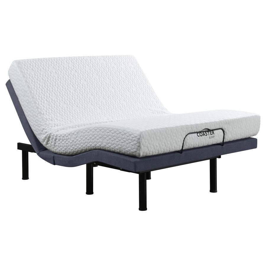 Clara Twin Adjustable Bed Base Grey and Black