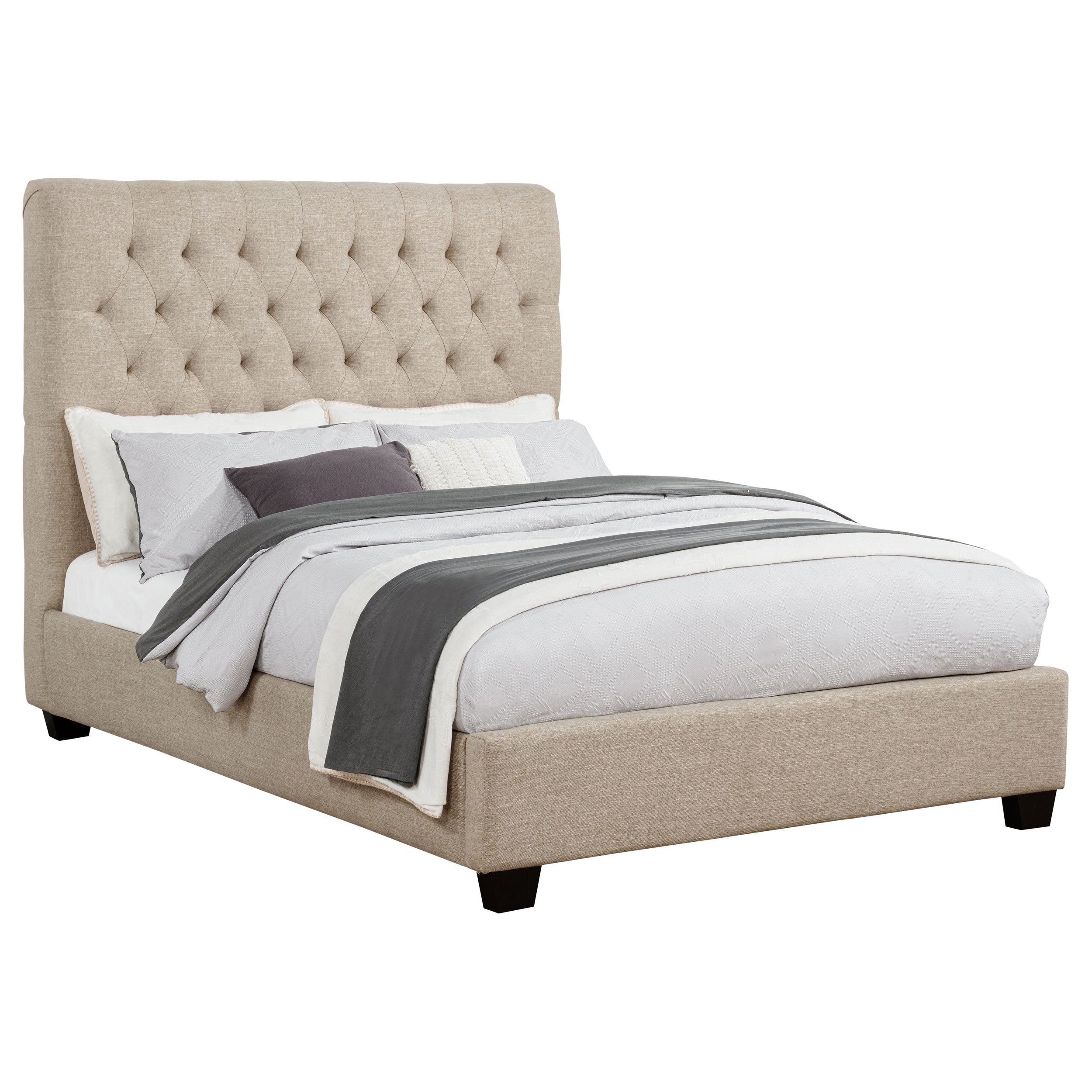 Chloe Upholstered Panel Bed
