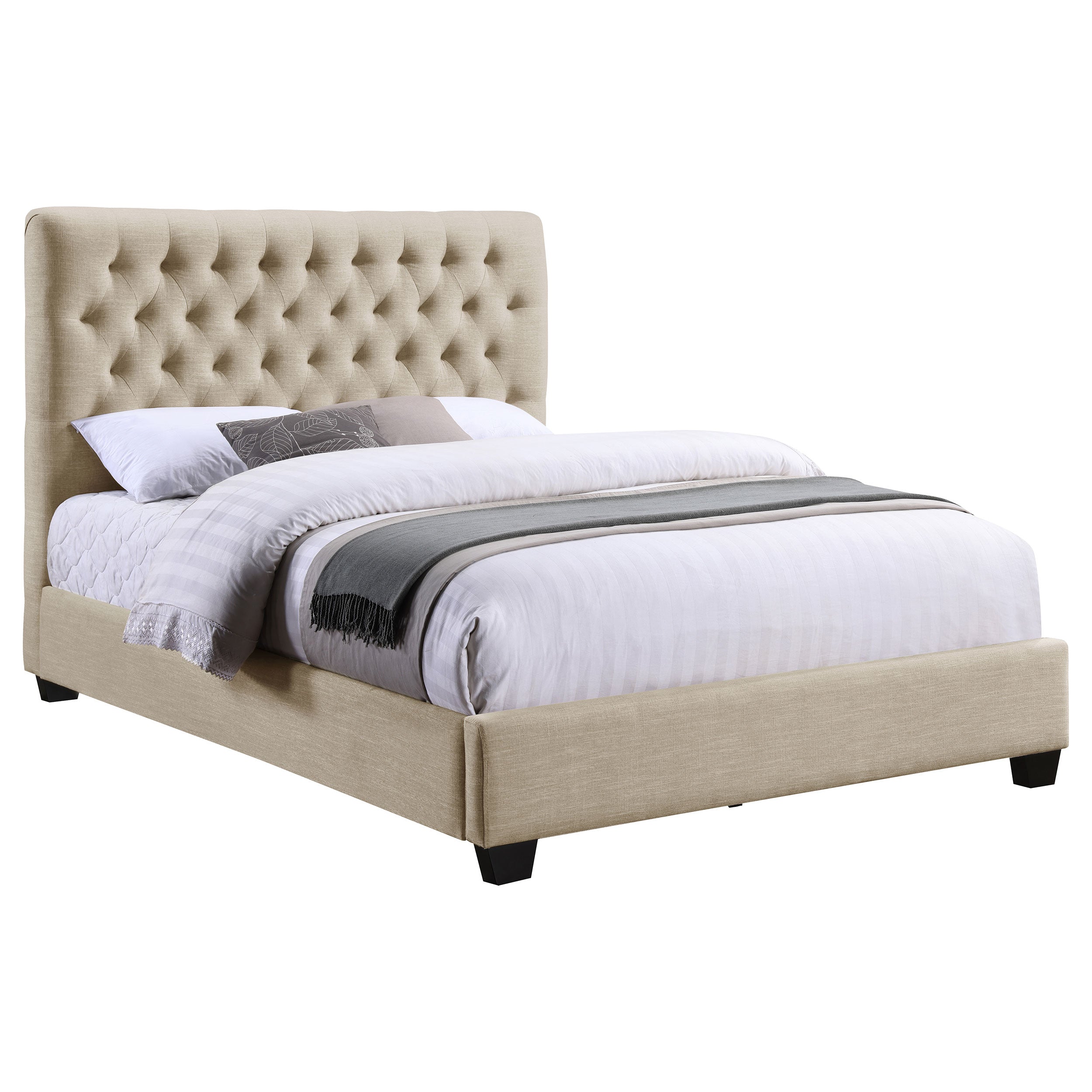 Chloe Upholstered Panel Bed