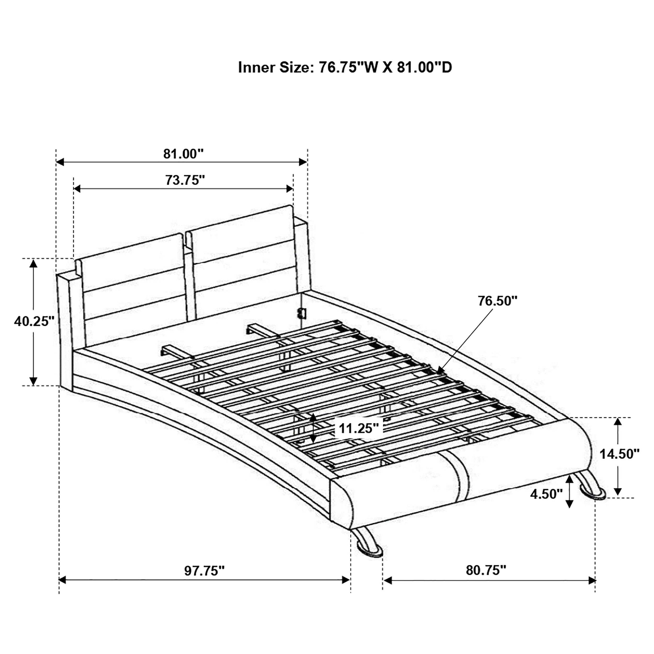 Jeremaine Bedroom Set with LED Mirror