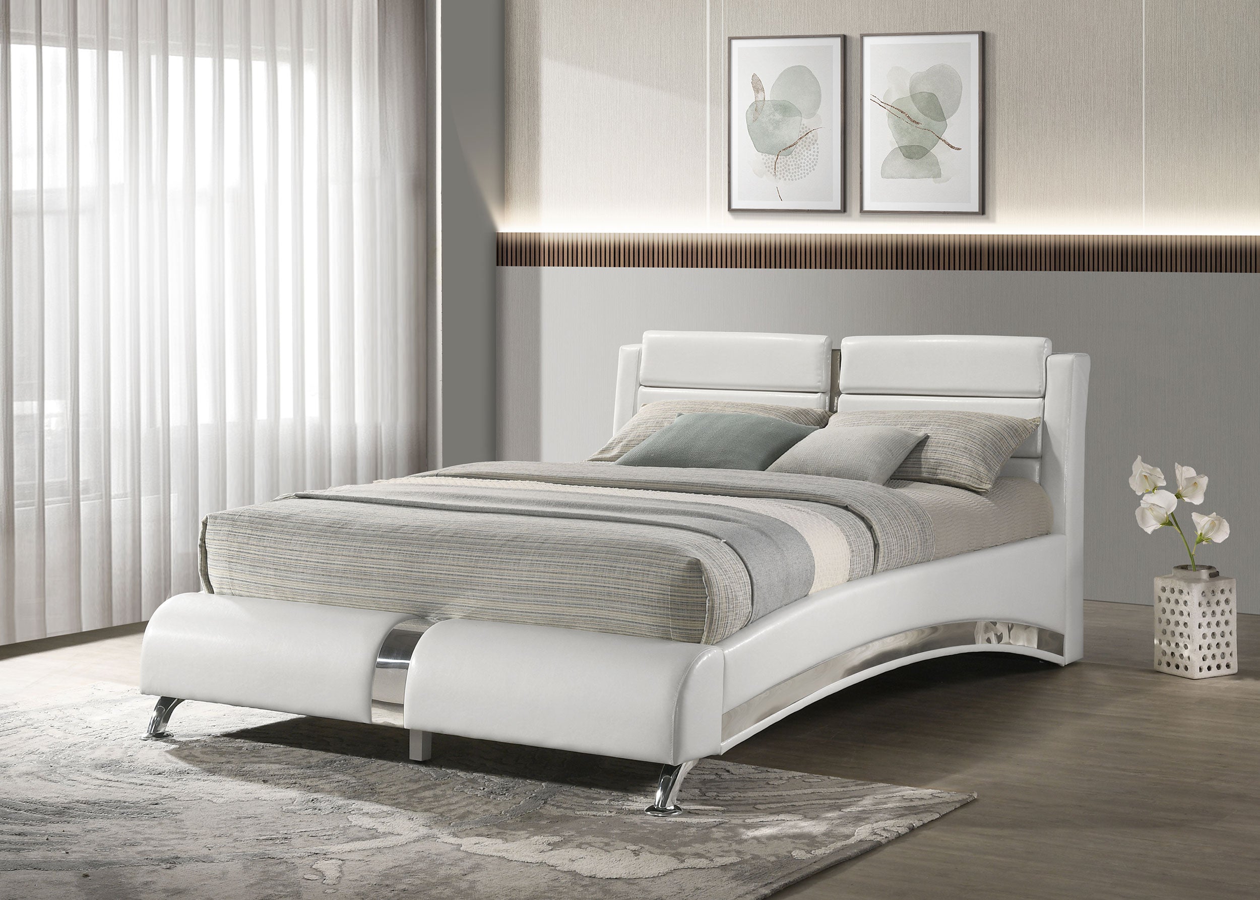 Jeremaine Upholstered Panel Bed