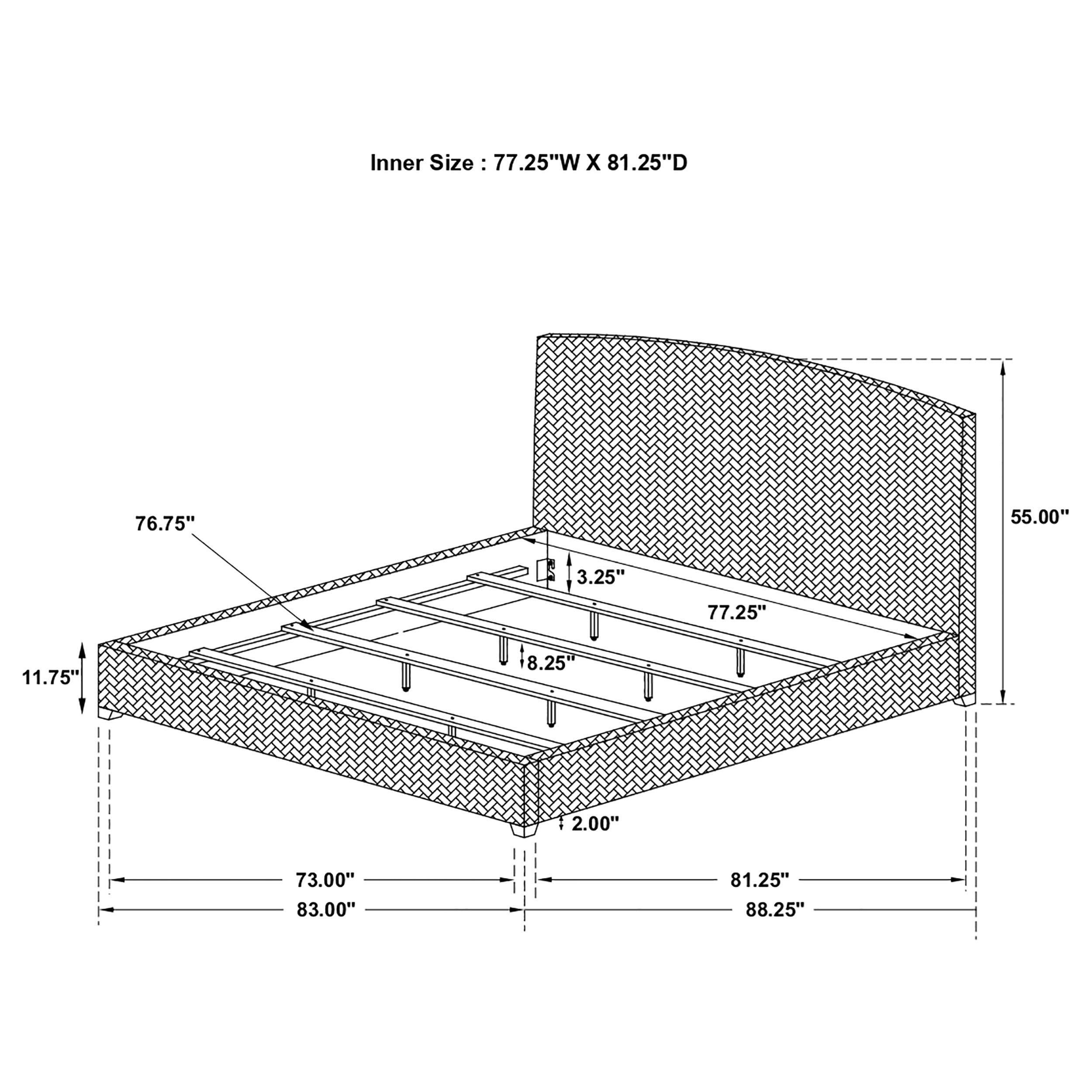 Laughton Banana Leaf Panel Bed