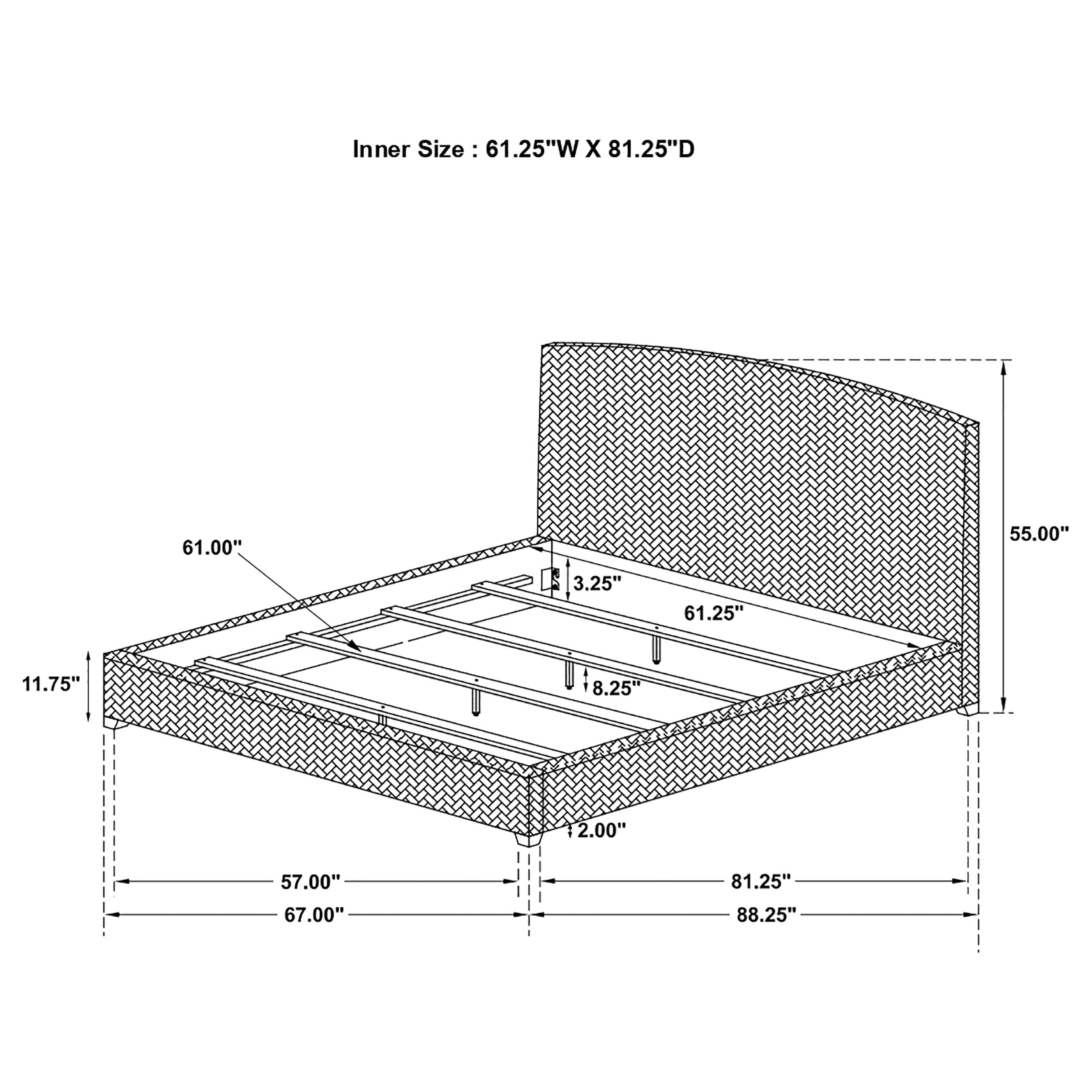 Laughton Banana Leaf Panel Bed
