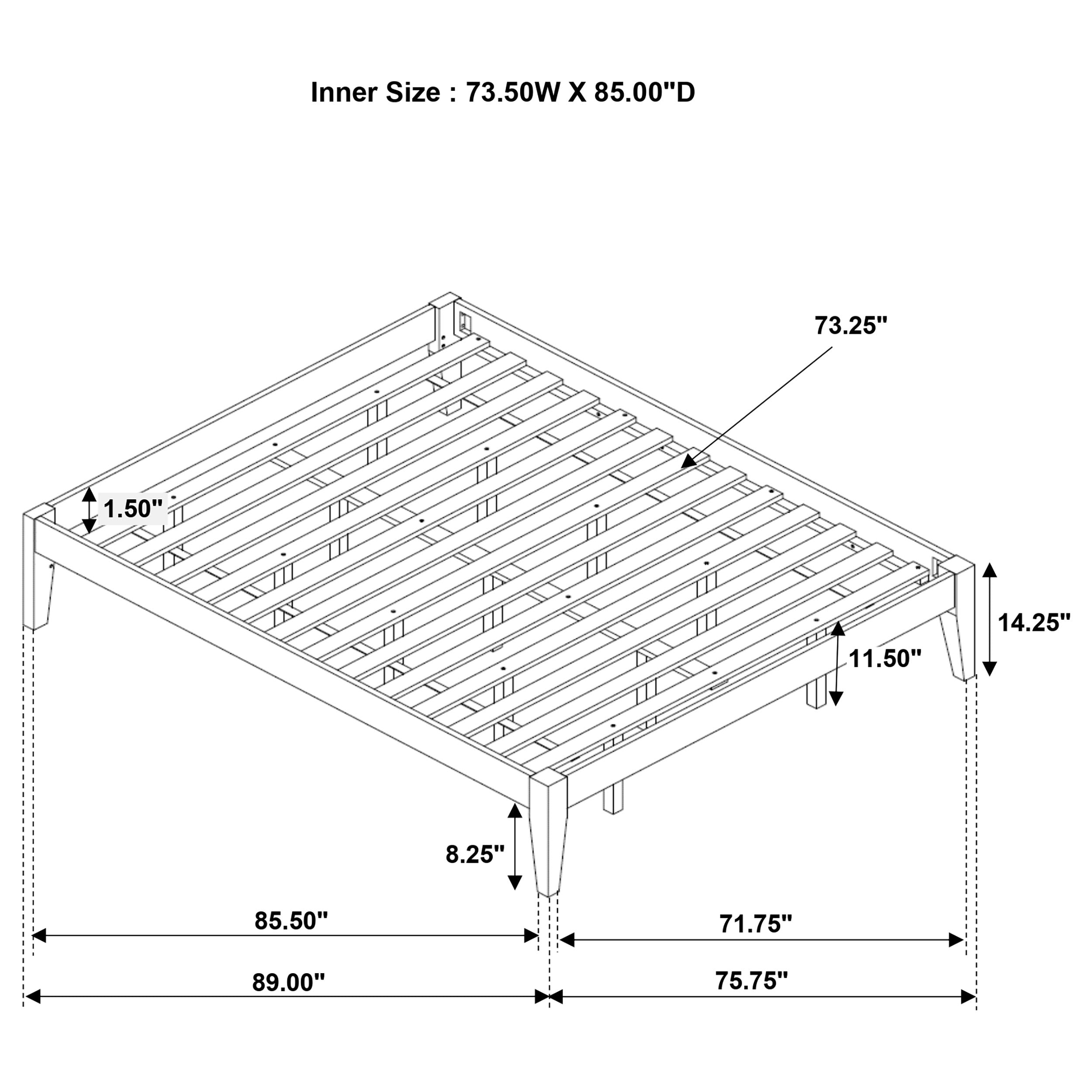Hounslow Queen Universal Platform Bed