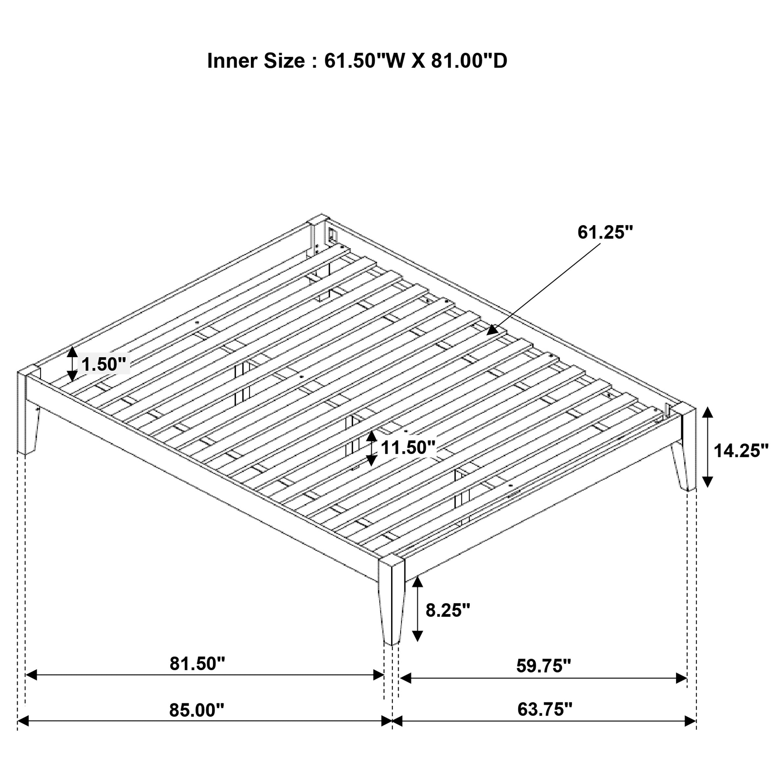 Hounslow Queen Universal Platform Bed