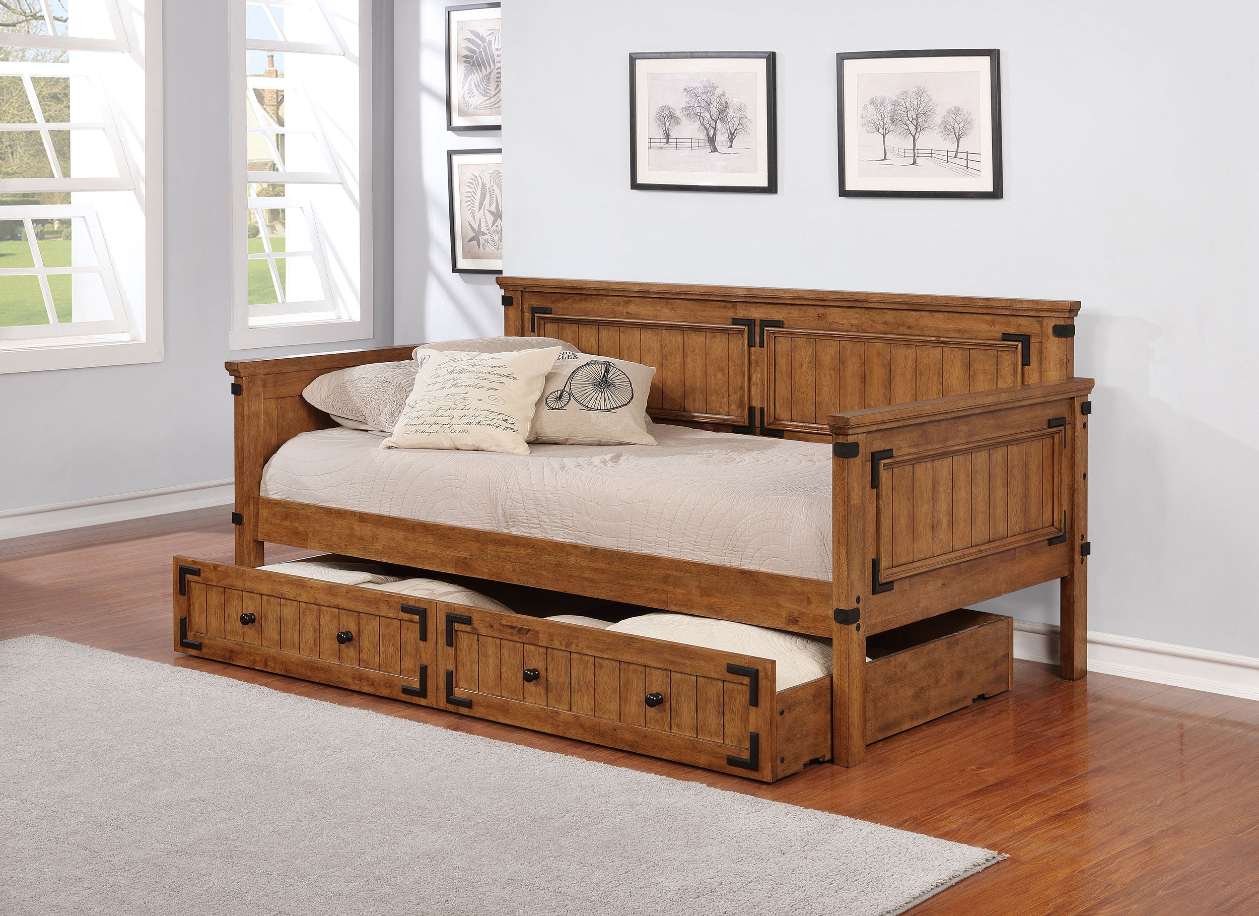 Oakdale Wood Daybed with Trundle