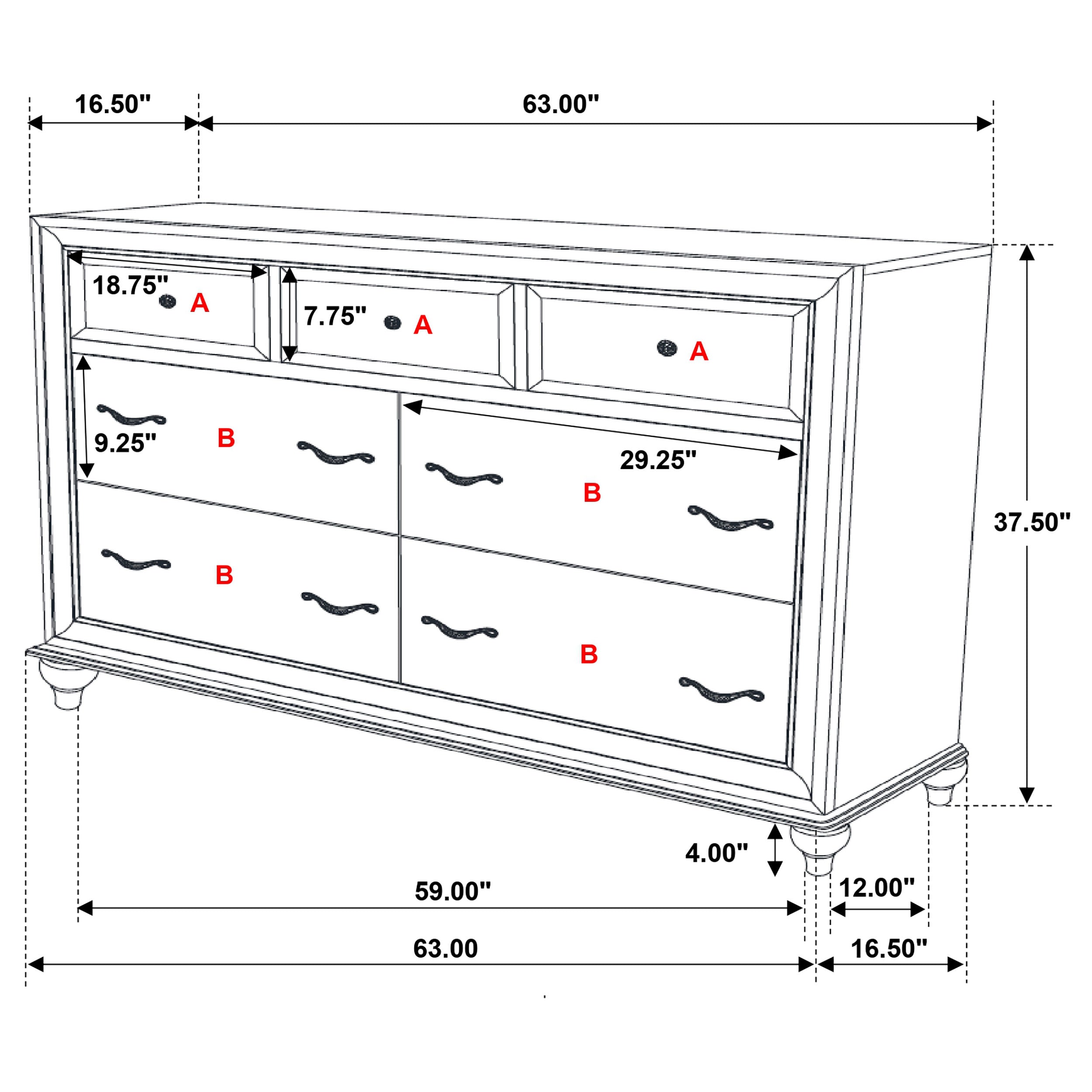 Barzini Bedroom Set (Upholstered Bed)