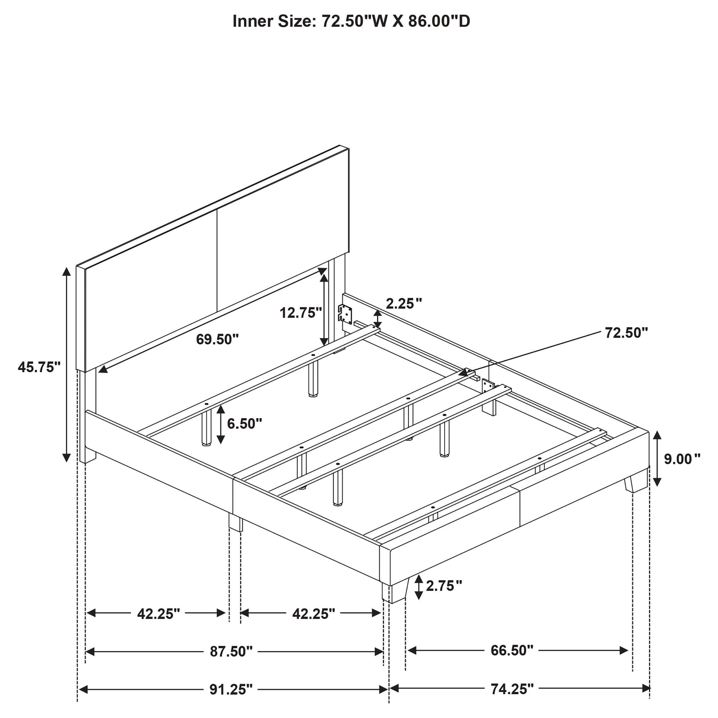 Dorian Upholstered Panel Bed