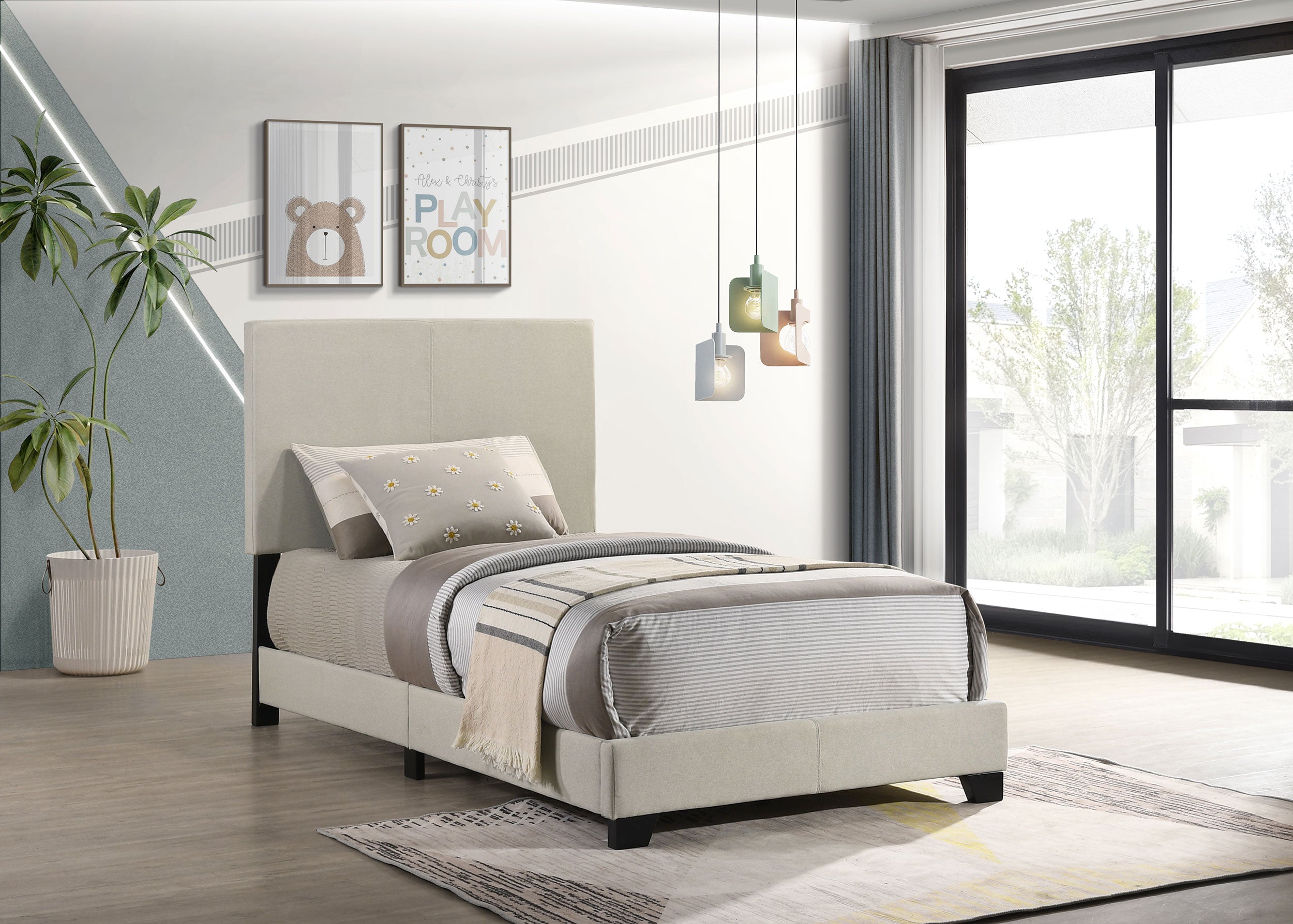 Dorian Upholstered Panel Bed