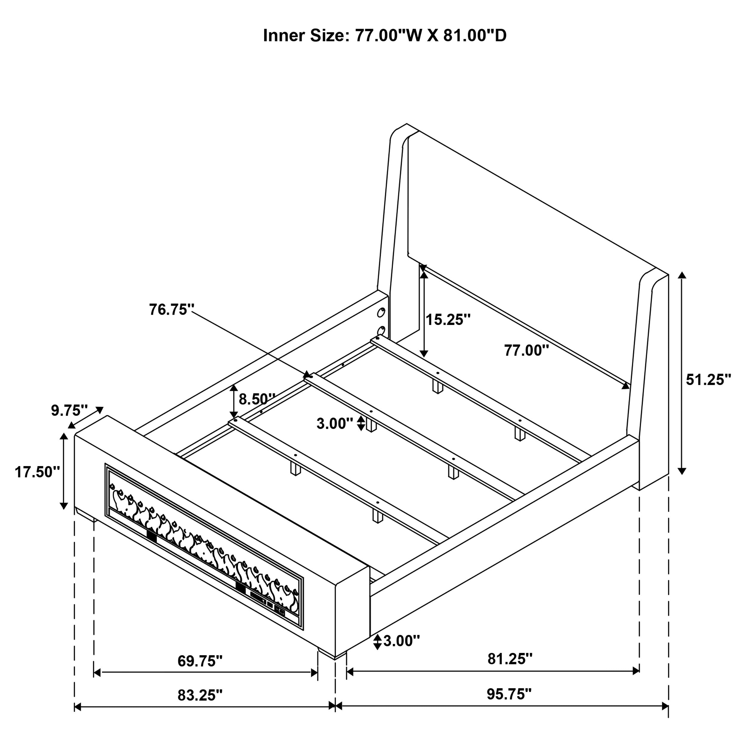 Preston Flame Visualizer Panel Bed