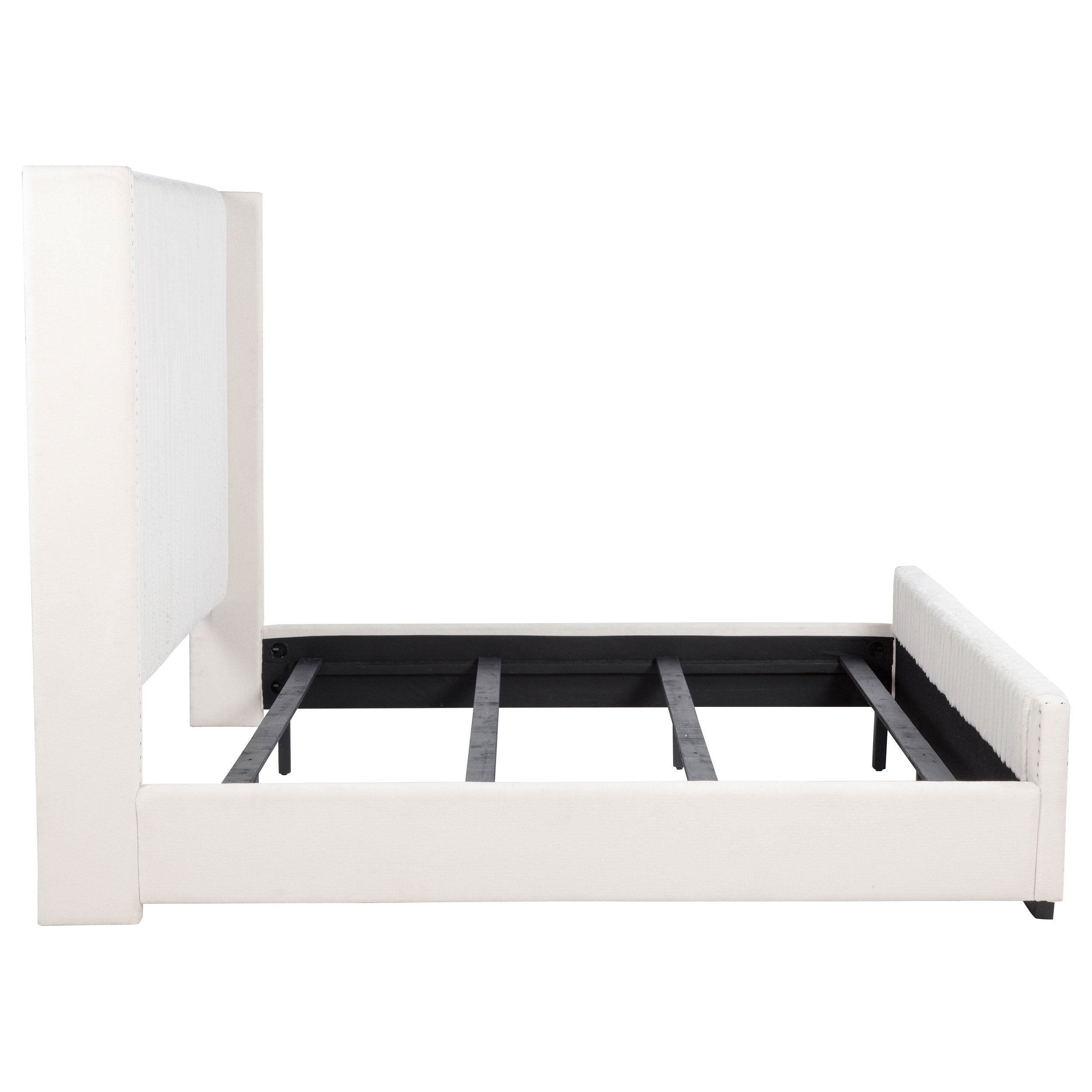 Natasha Upholstered Wingback Bed