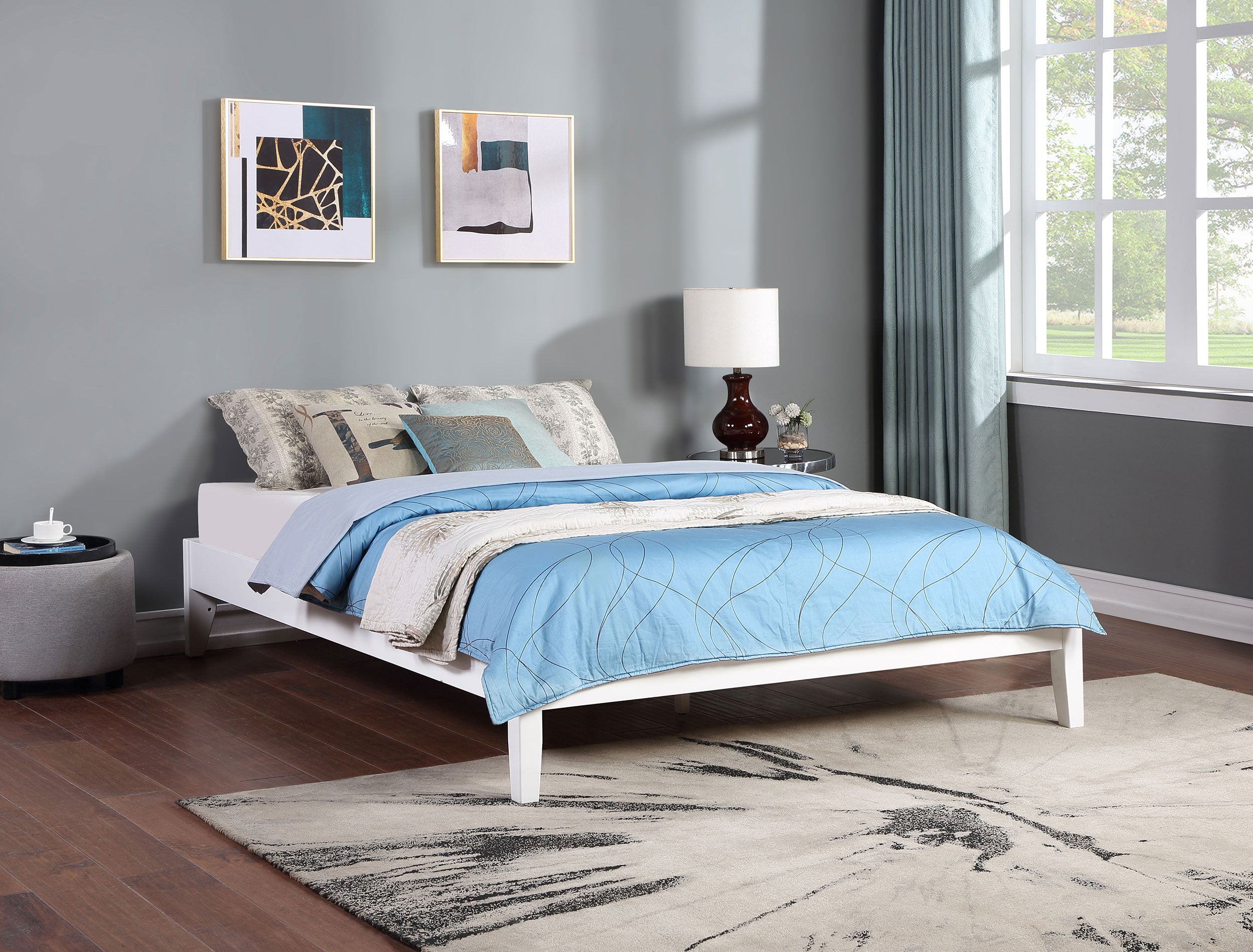 Hounslow Queen Universal Platform Bed - White