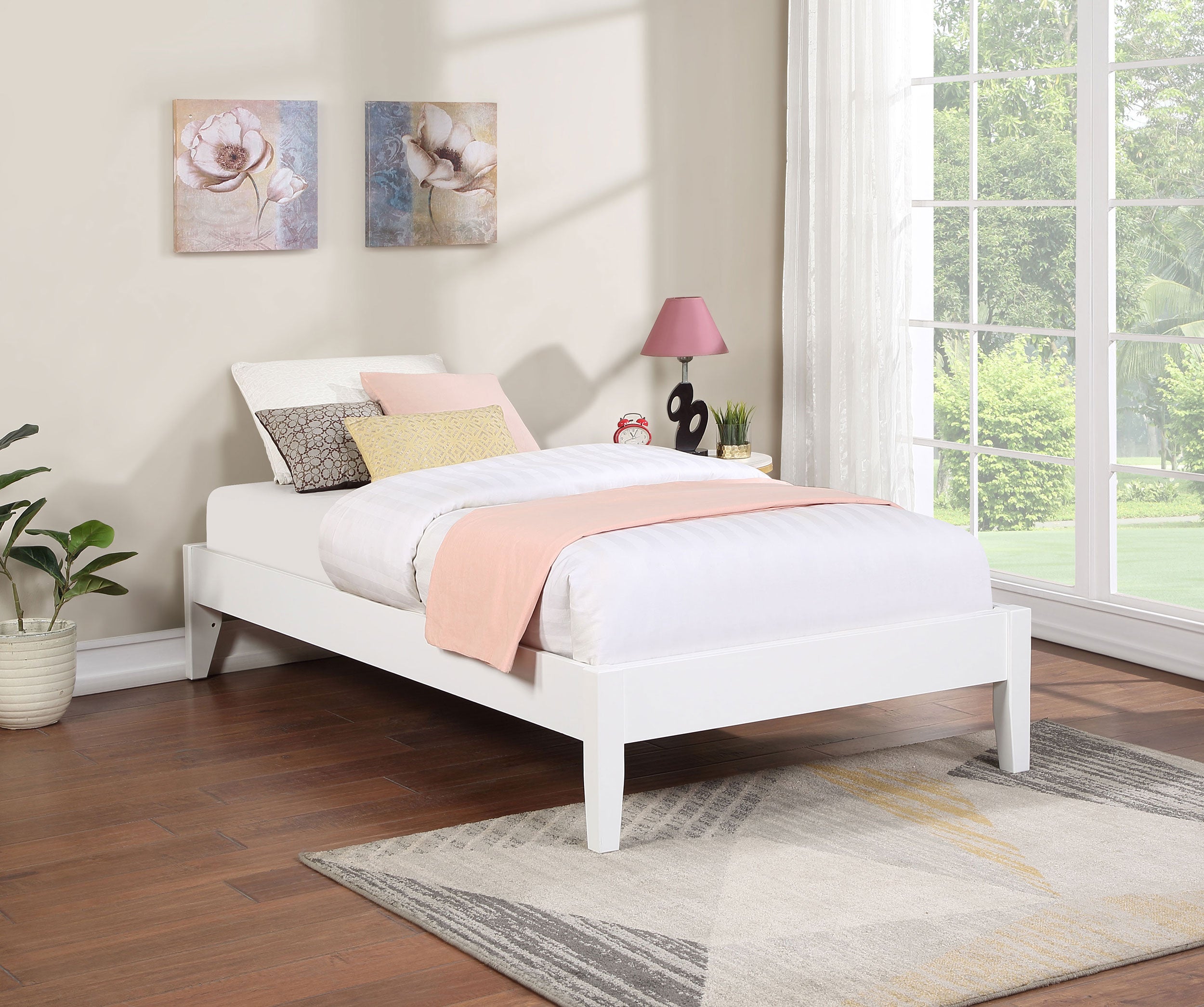 Hounslow Queen Universal Platform Bed - White