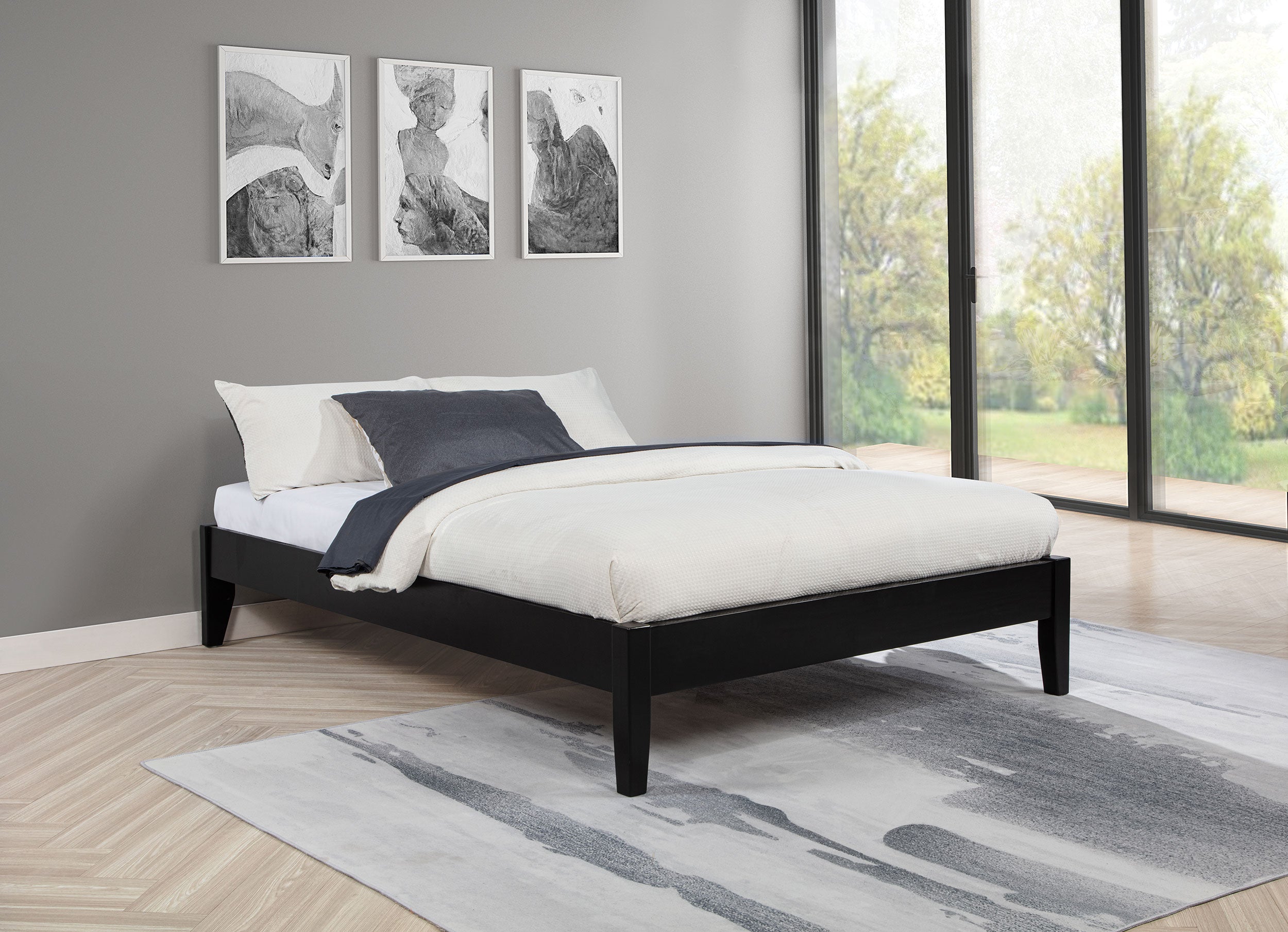 Hounslow Queen Universal Platform Bed - Black