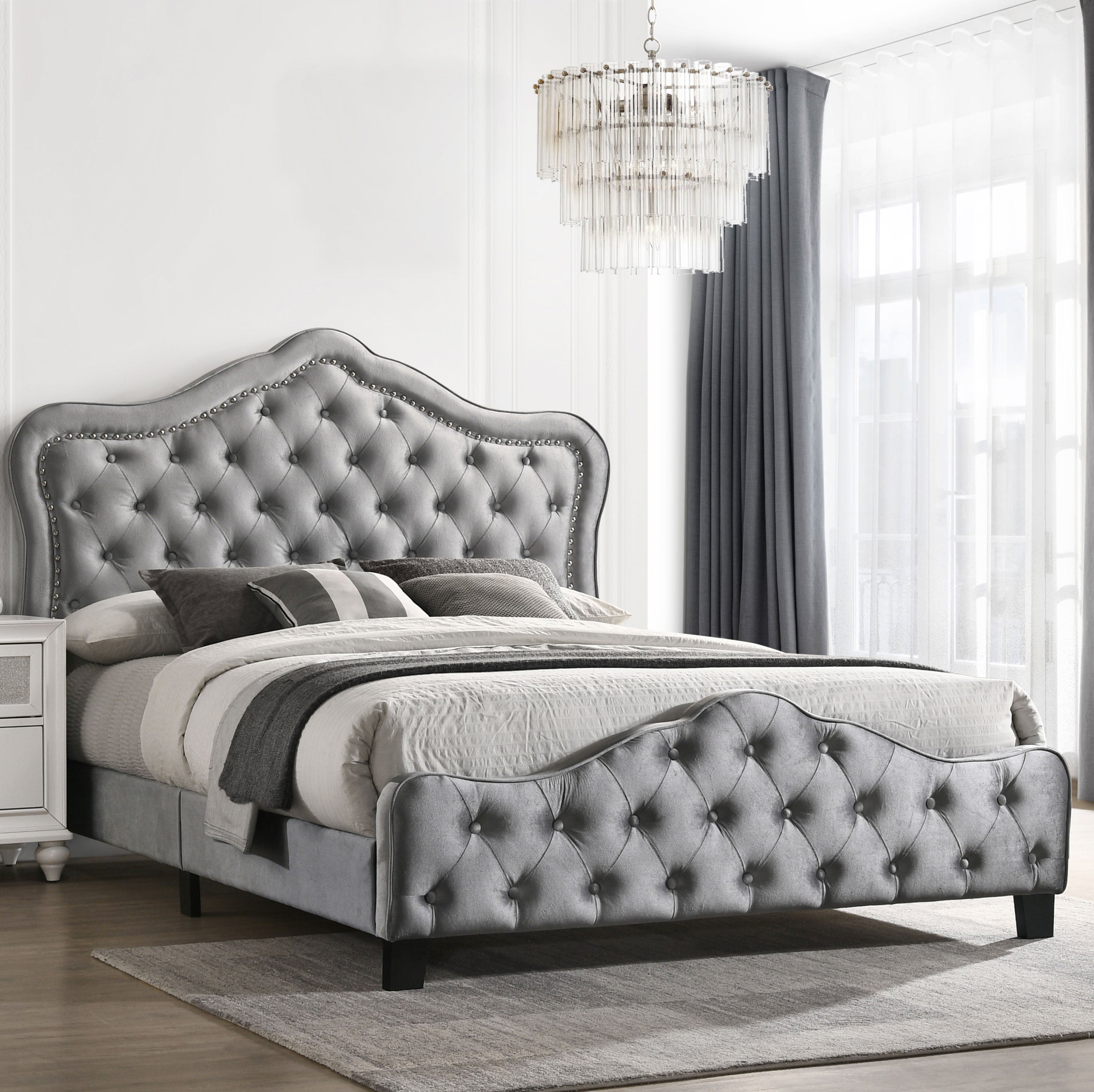 Bella Upholstered Panel Bed